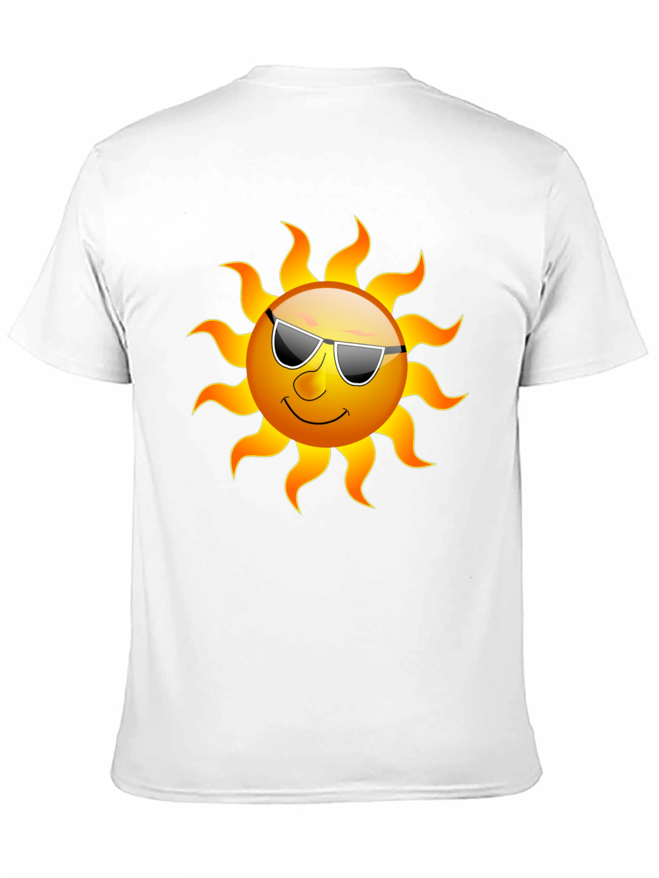 Cool Sun Graphic Tee - Black Cotton T-Shirt