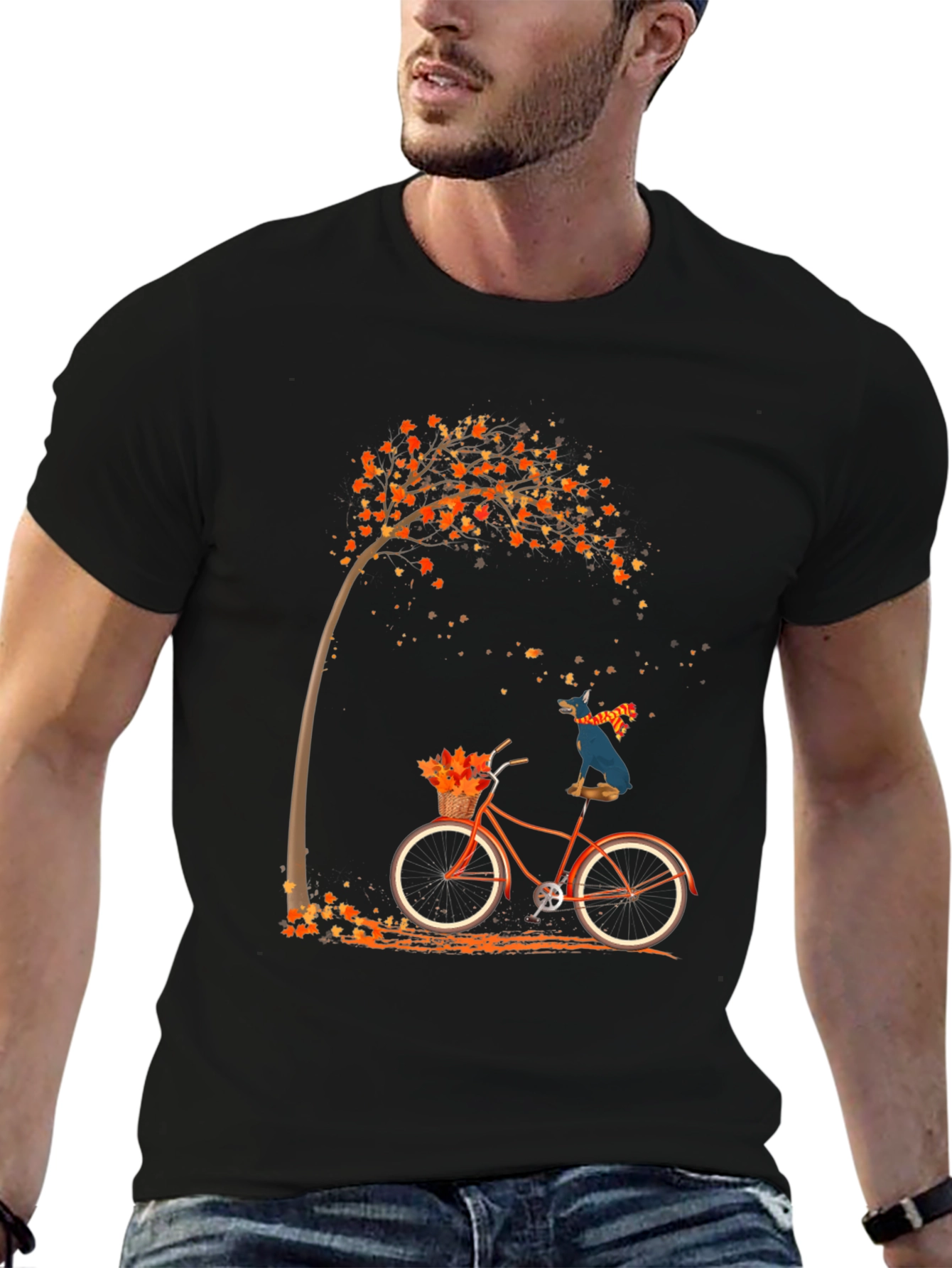 Fall Bicycle Ride Graphic Tee