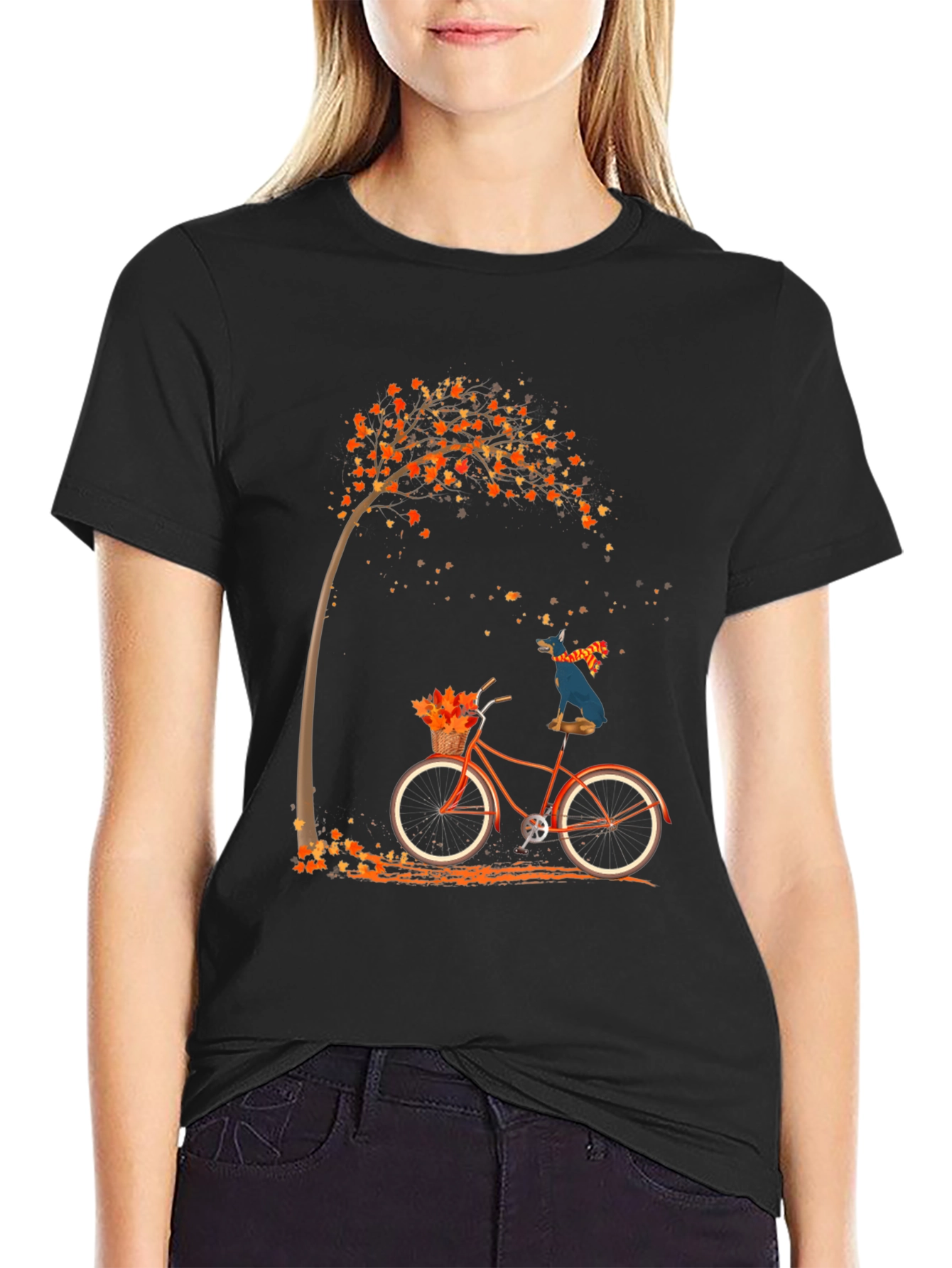 Fall Bicycle Ride Graphic Tee