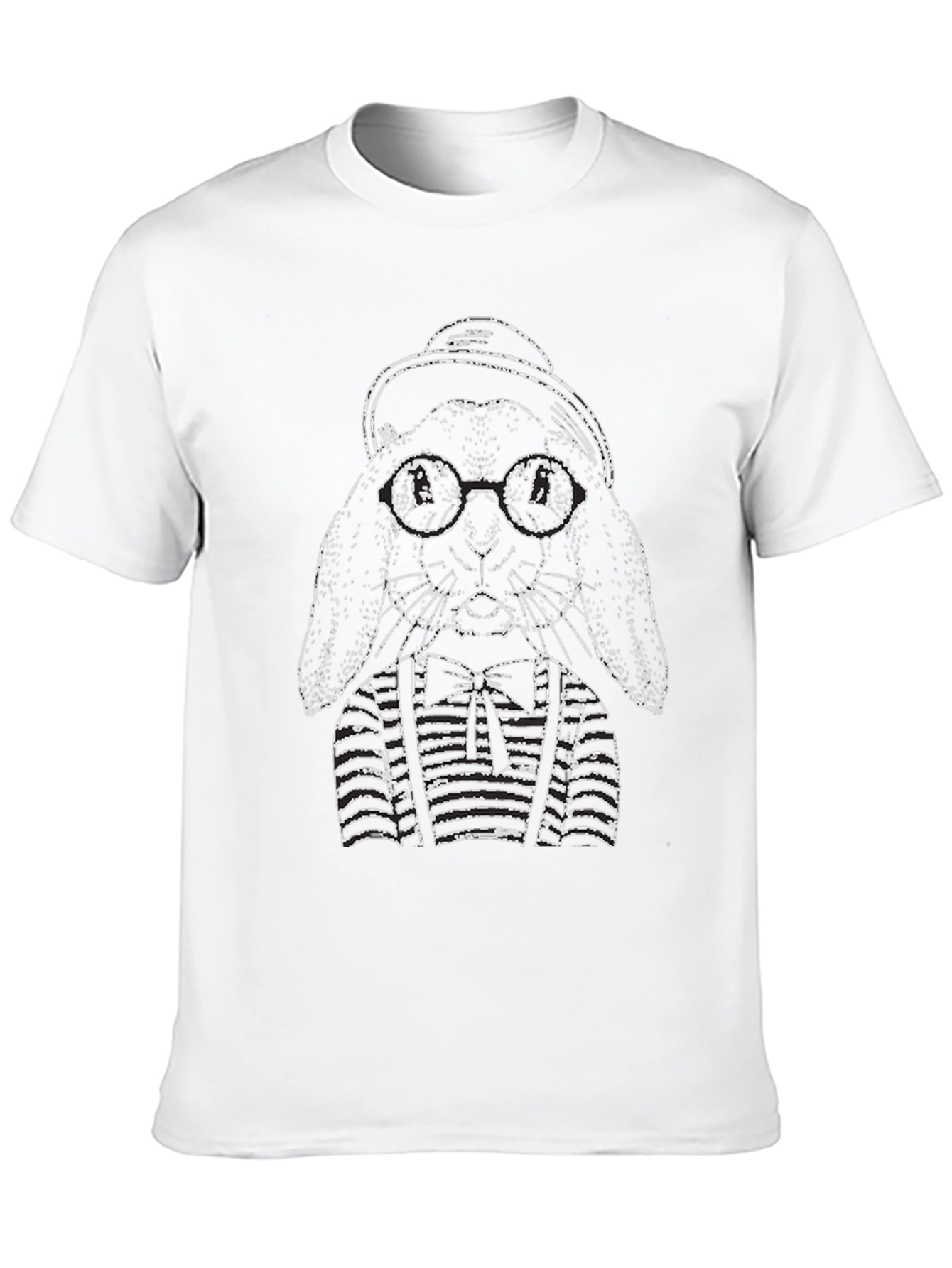 Rabbit with Hat and Glasses T-Shirt