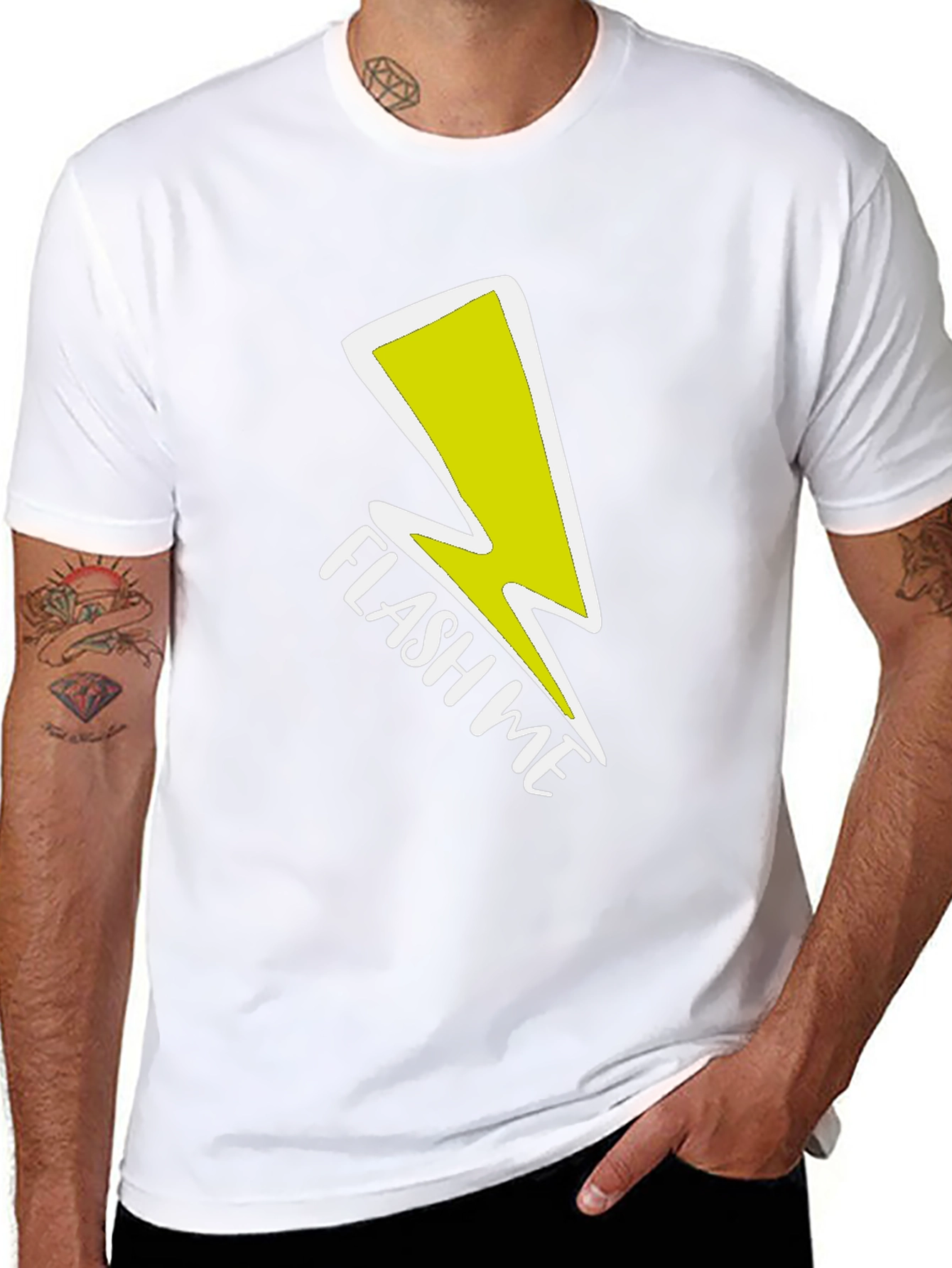 Flash Me Graphic Tee - Bold Statement Shirt