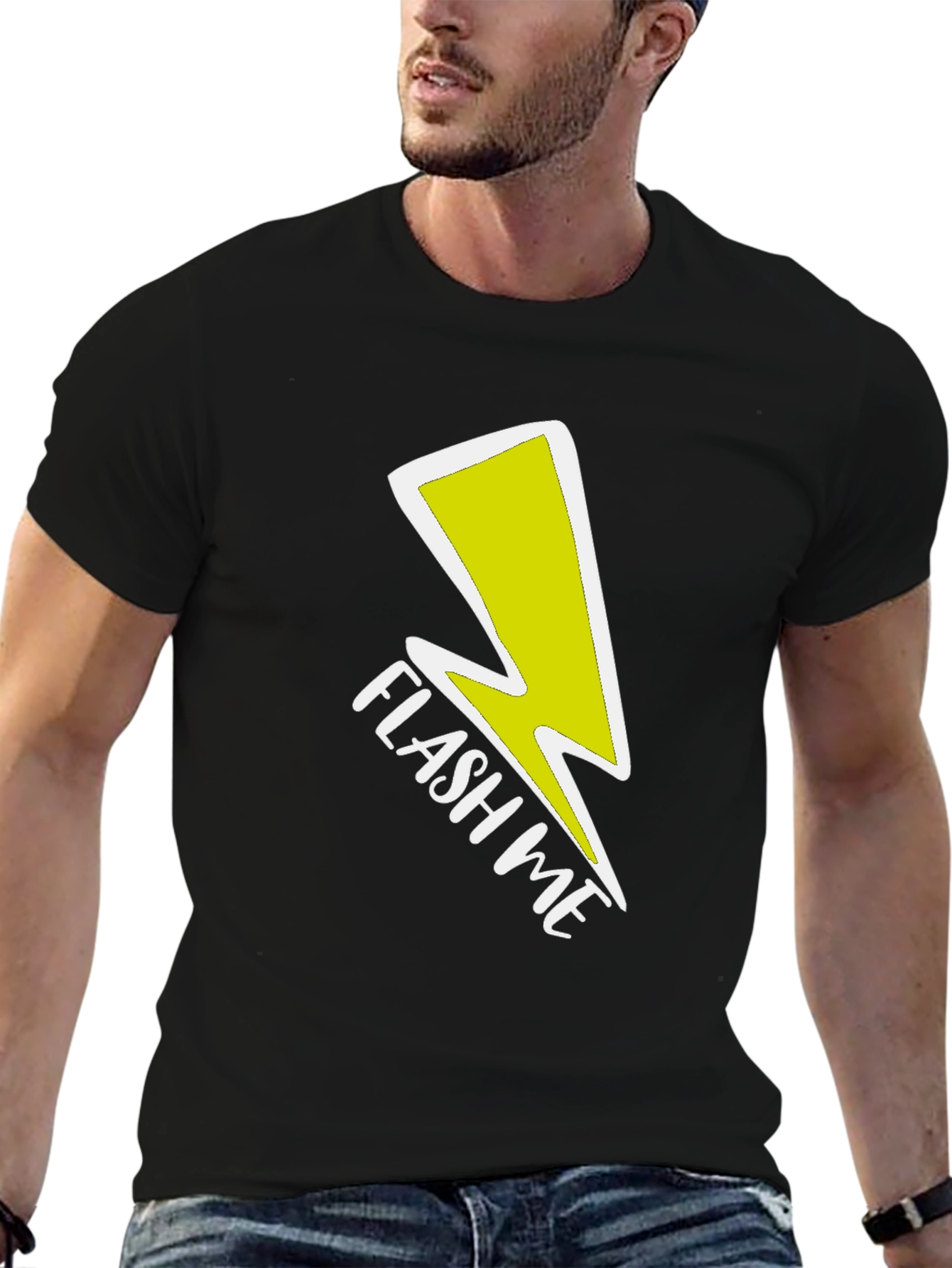 Flash Me Graphic Tee - Bold Statement Shirt