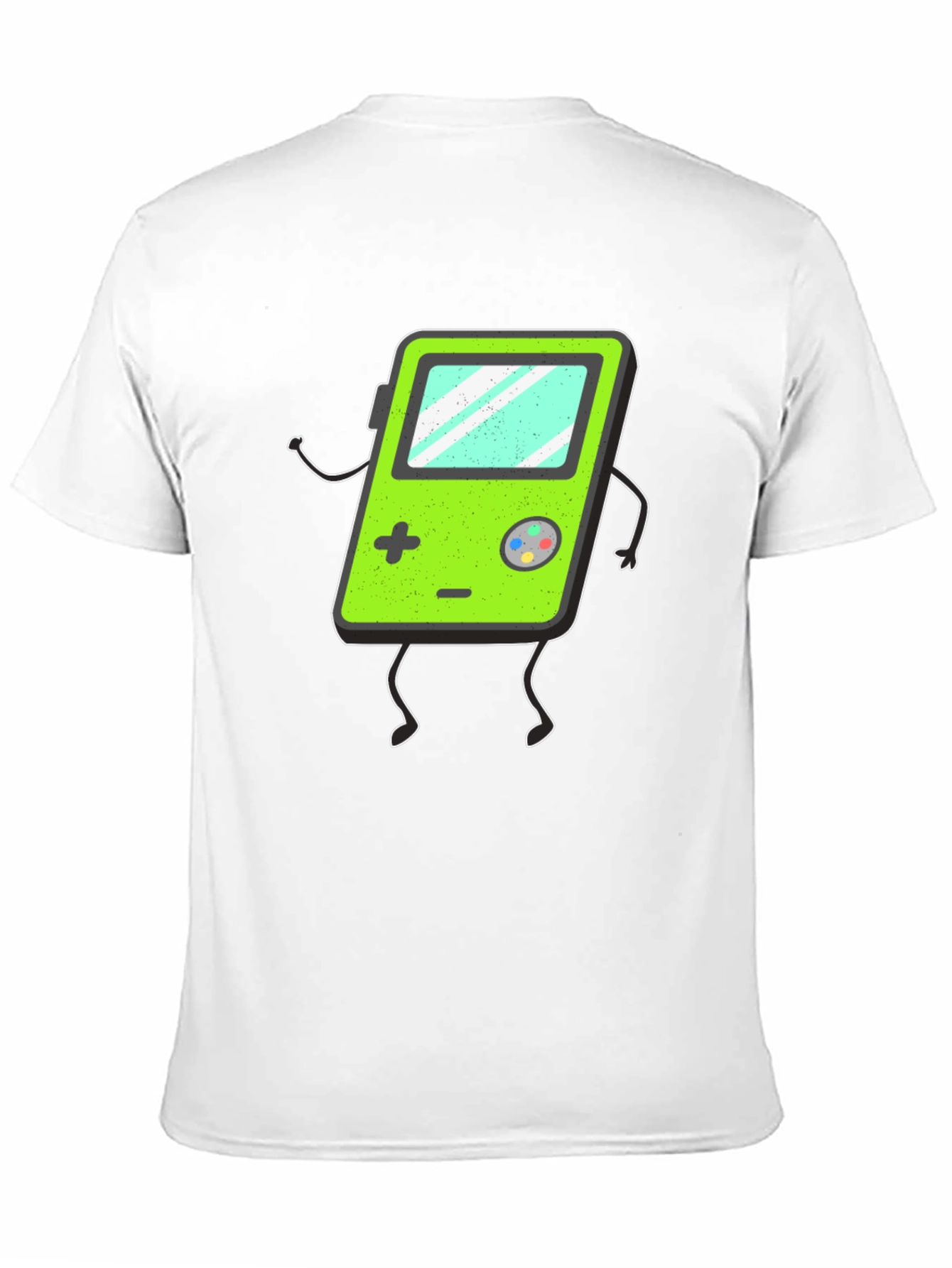 Retro Game Console Graphic Tee - Black T-Shirt