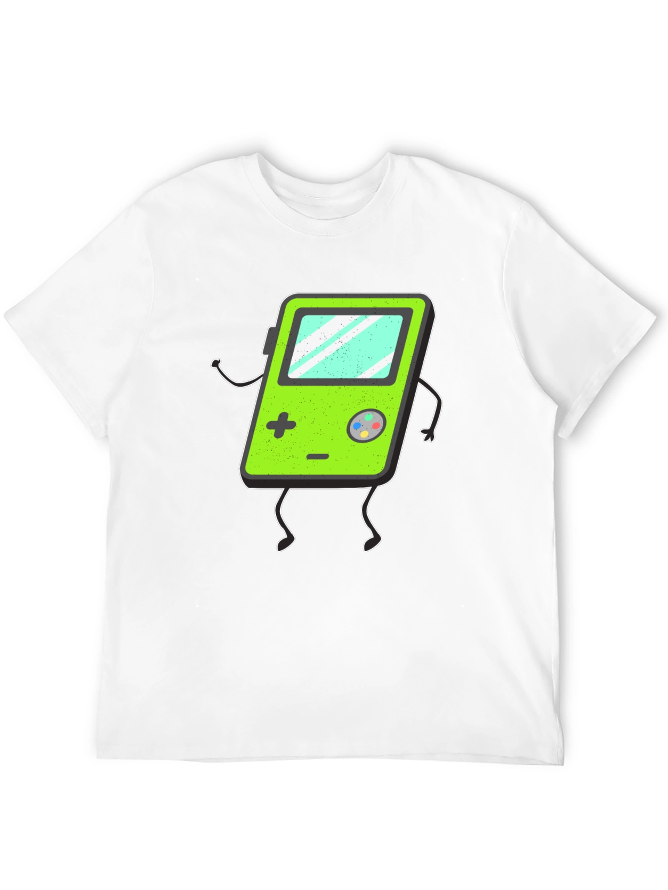 Retro Game Console Graphic Tee - Black T-Shirt