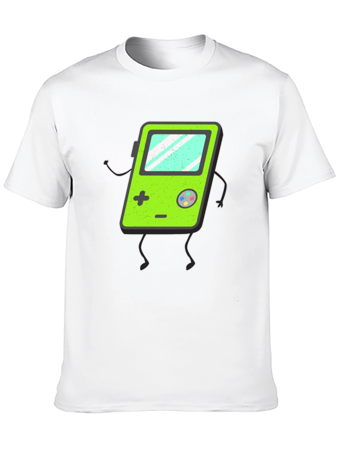 Retro Game Console Graphic Tee - Black T-Shirt