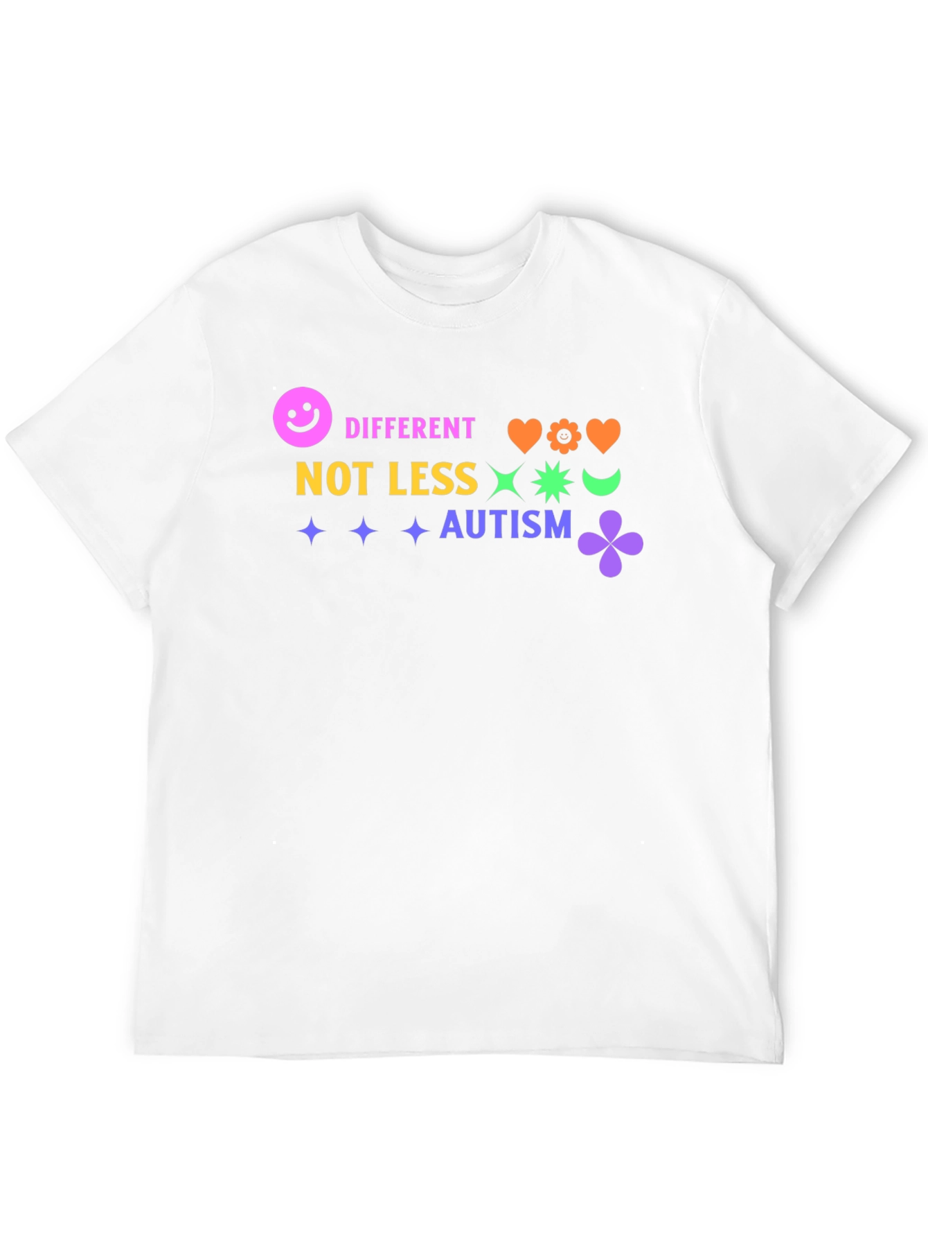Autism Awareness Graphic Tee - Different Not Less
