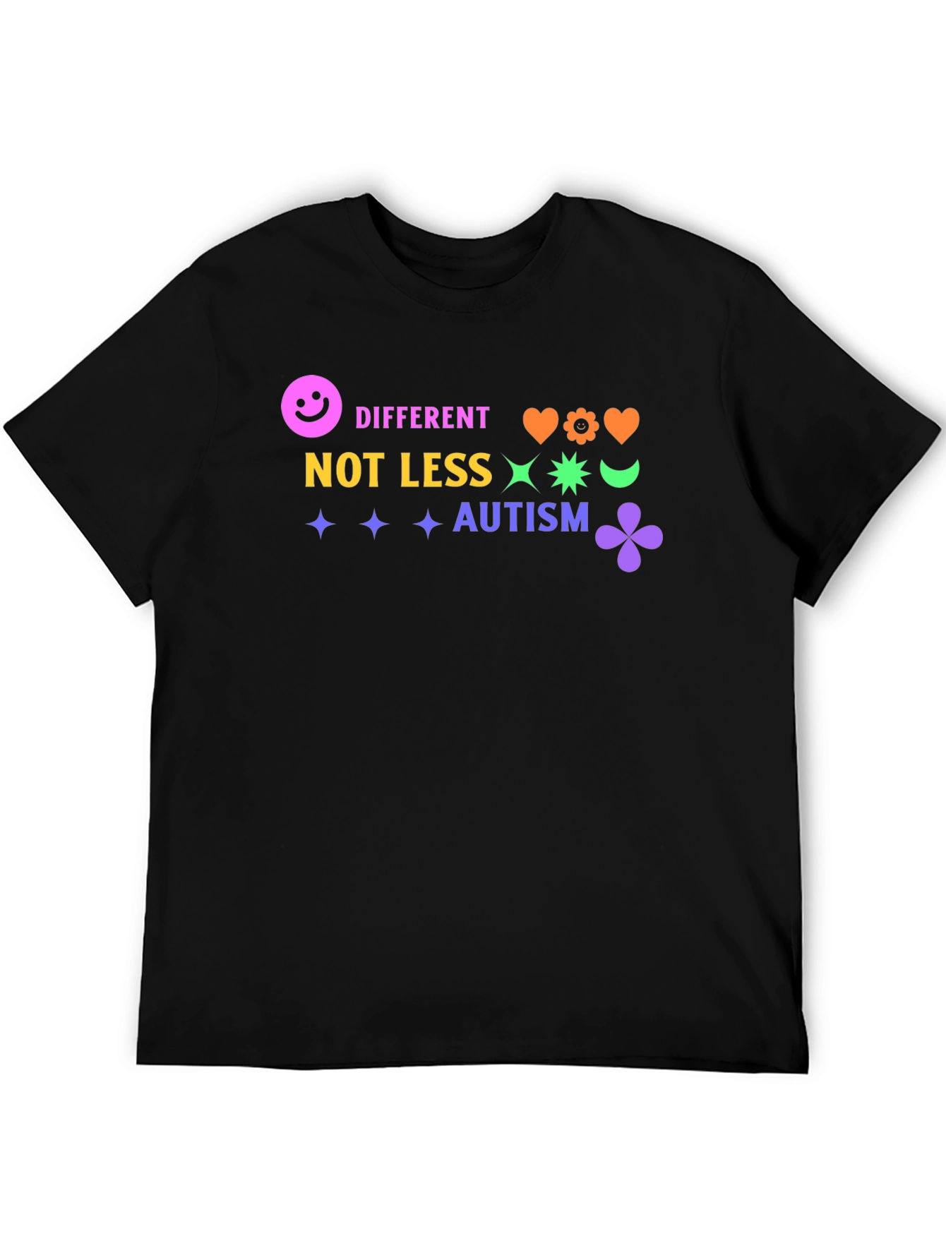 Autism Awareness Graphic Tee - Different Not Less