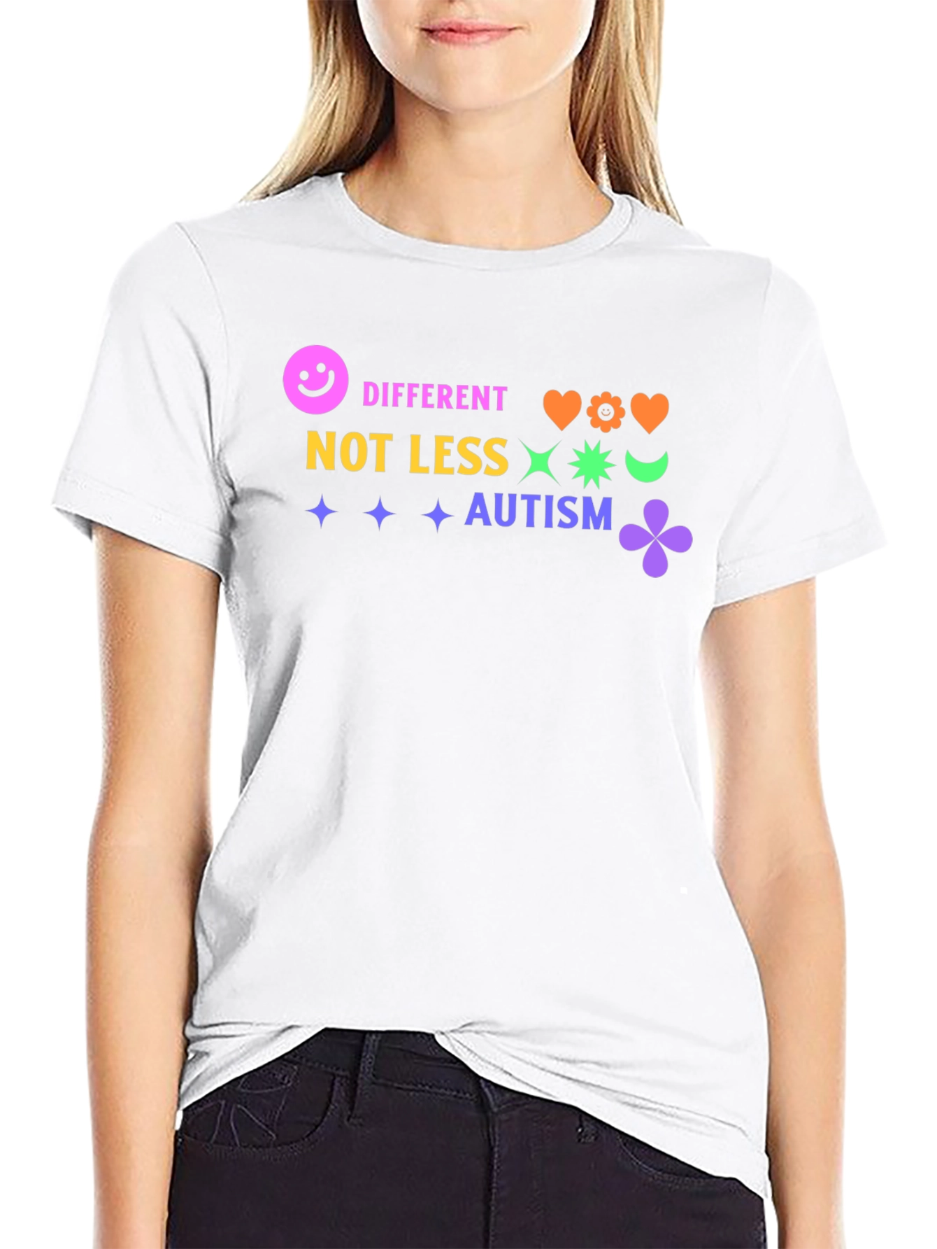 Autism Awareness Graphic Tee - Different Not Less
