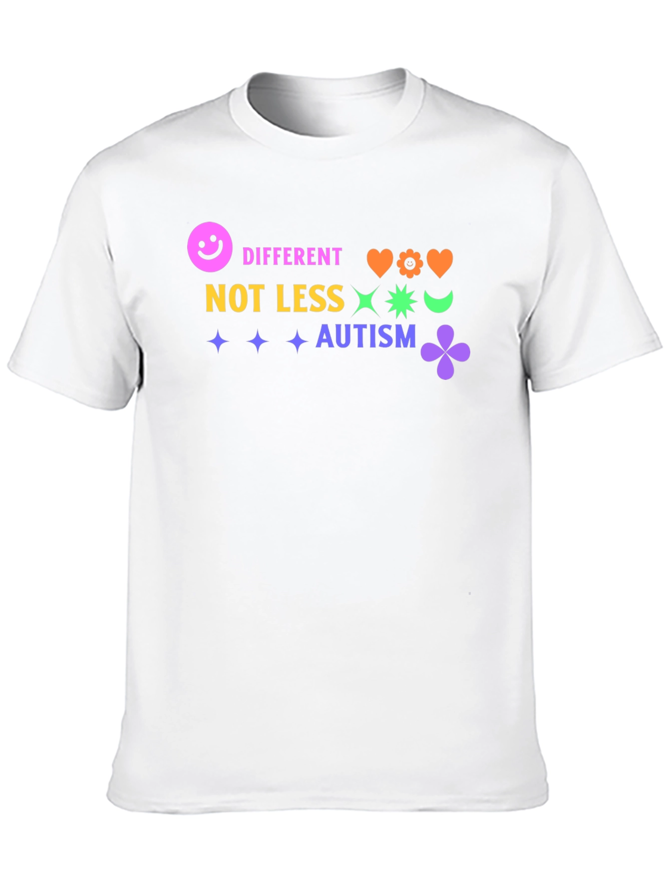 Autism Awareness Graphic Tee - Different Not Less