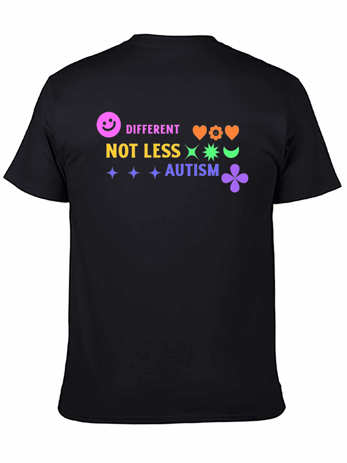 Autism Awareness Graphic Tee - Different Not Less