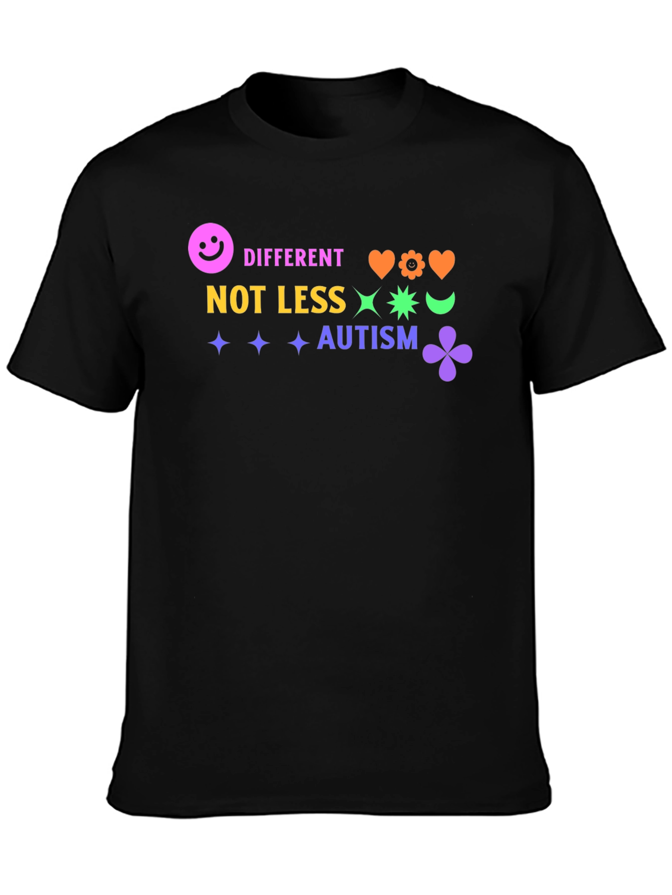 Autism Awareness Graphic Tee - Different Not Less