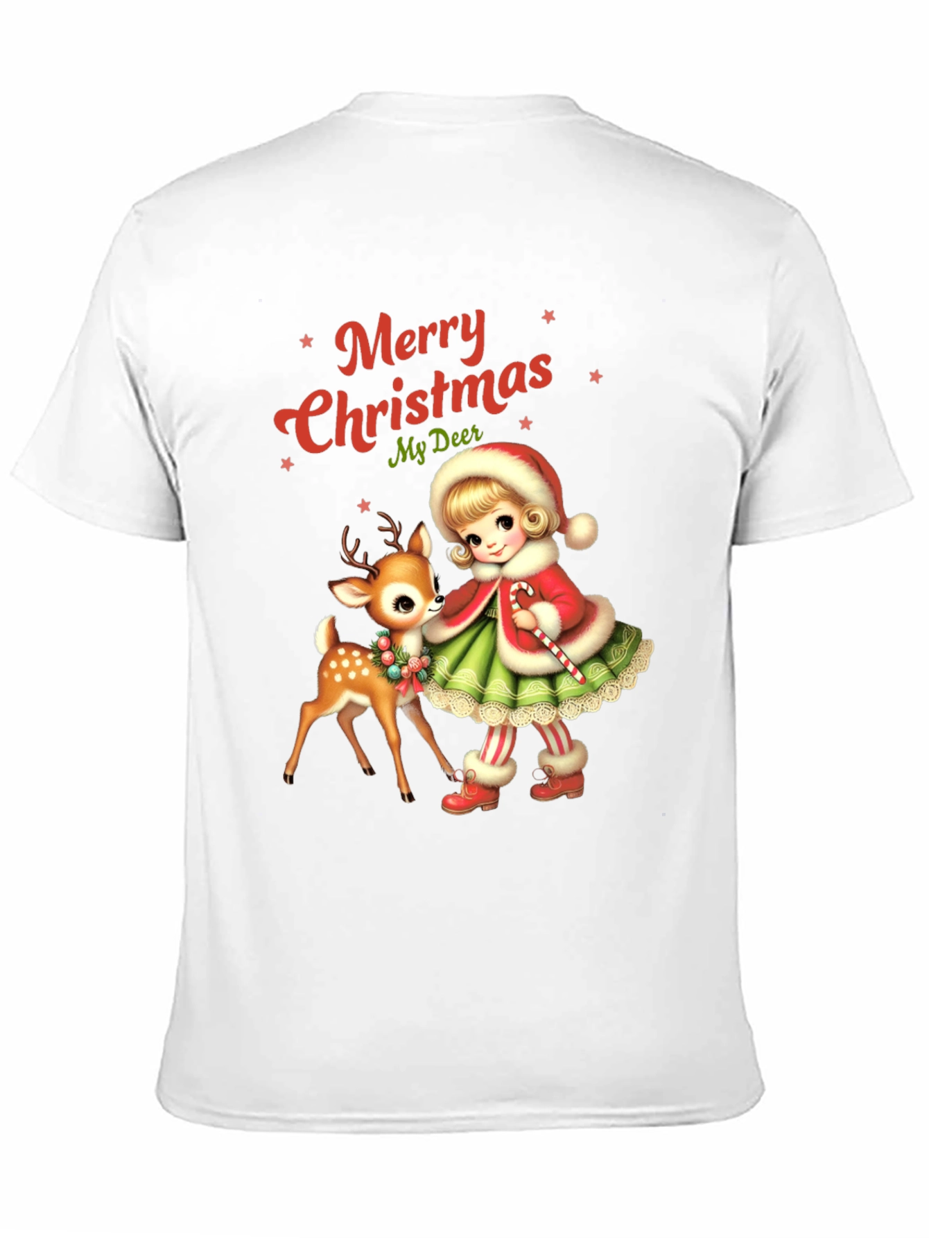 Festive Christmas Deer Graphic Tee