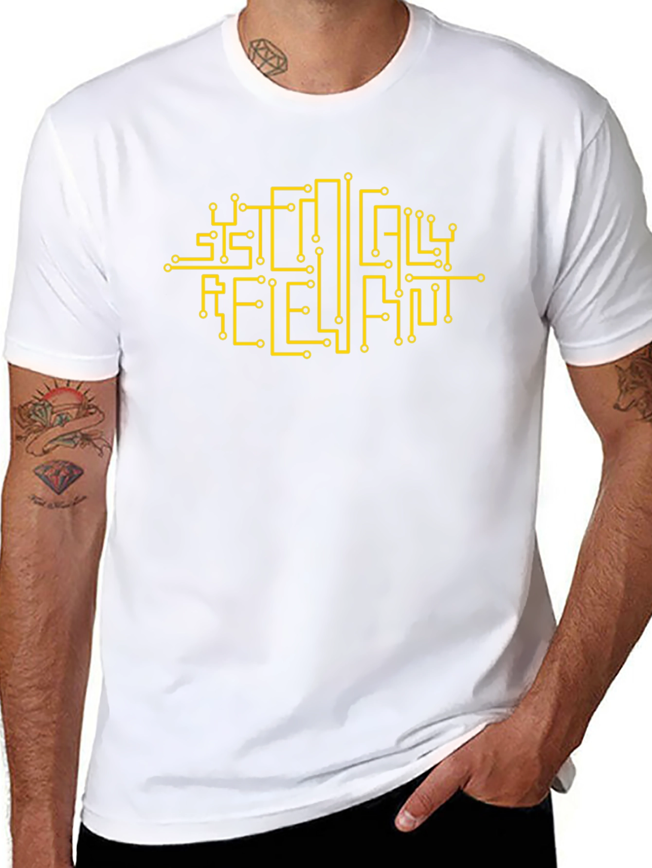Socially Relevant Circuit Board Graphic Tee