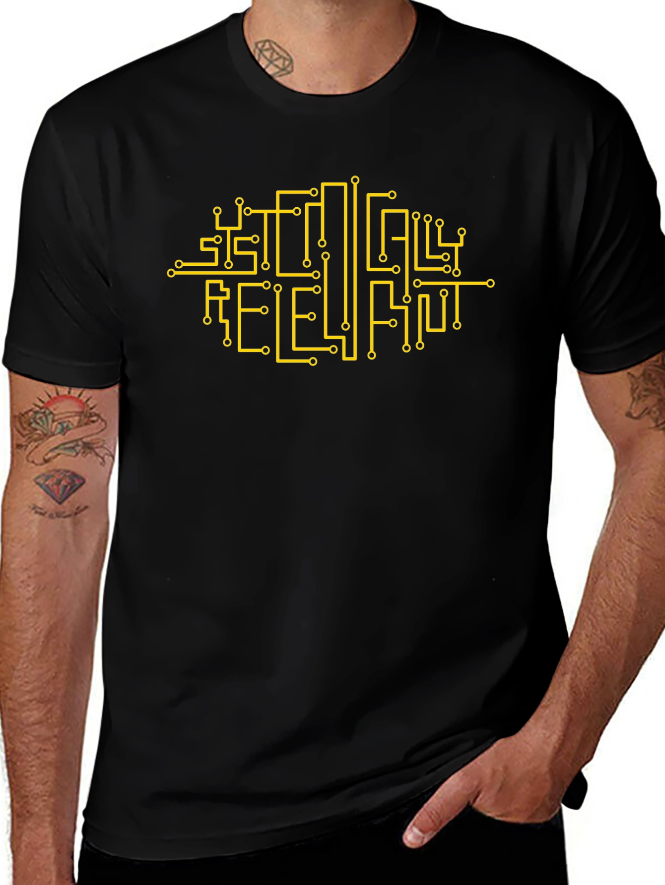 Socially Relevant Circuit Board Graphic Tee