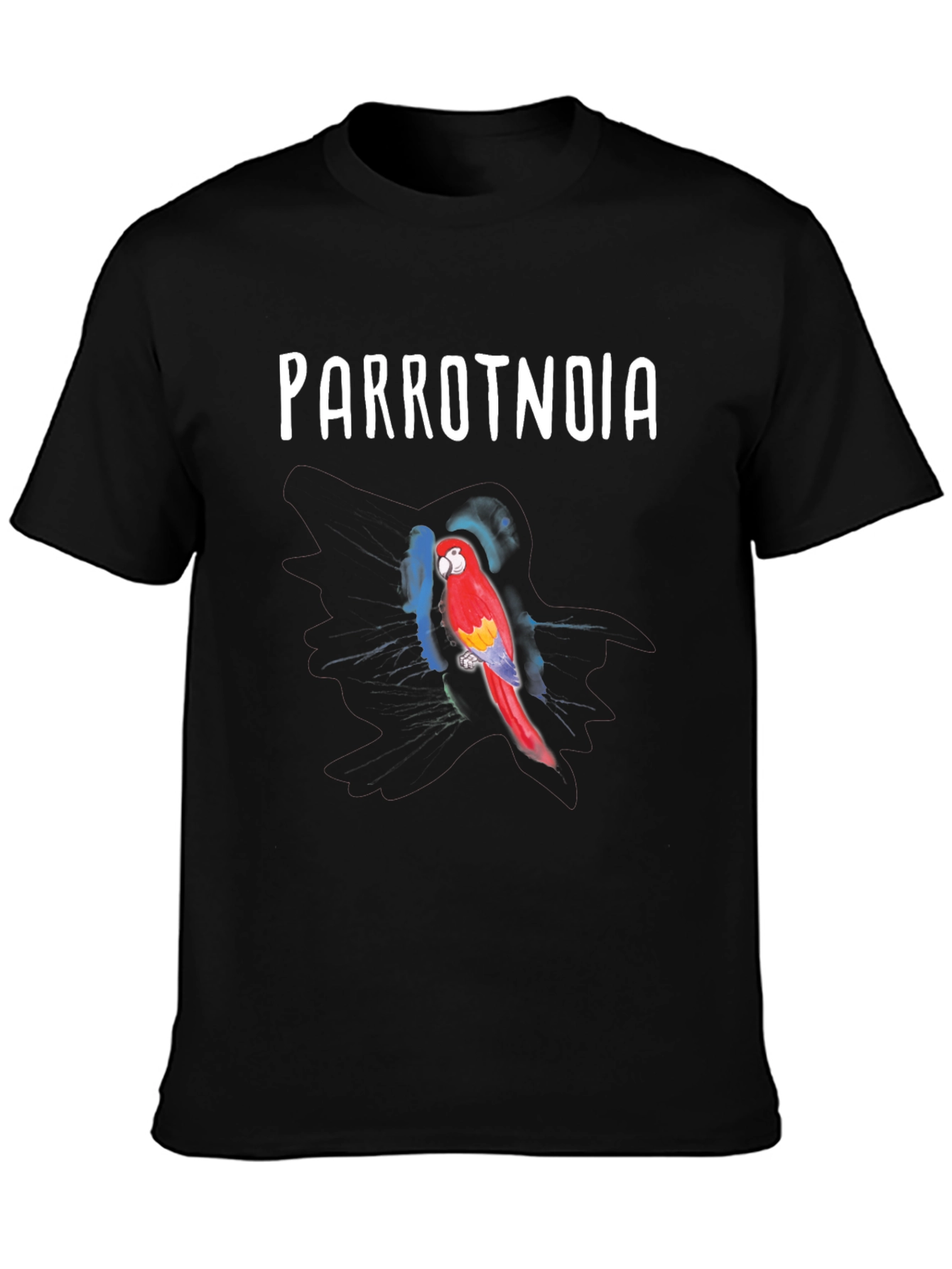 Parrotnoia T-Shirt: Vivid Parrot Design