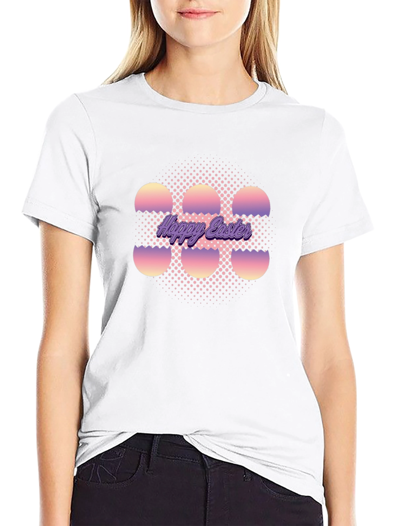 Happy Easter Egg Graphic T-Shirt