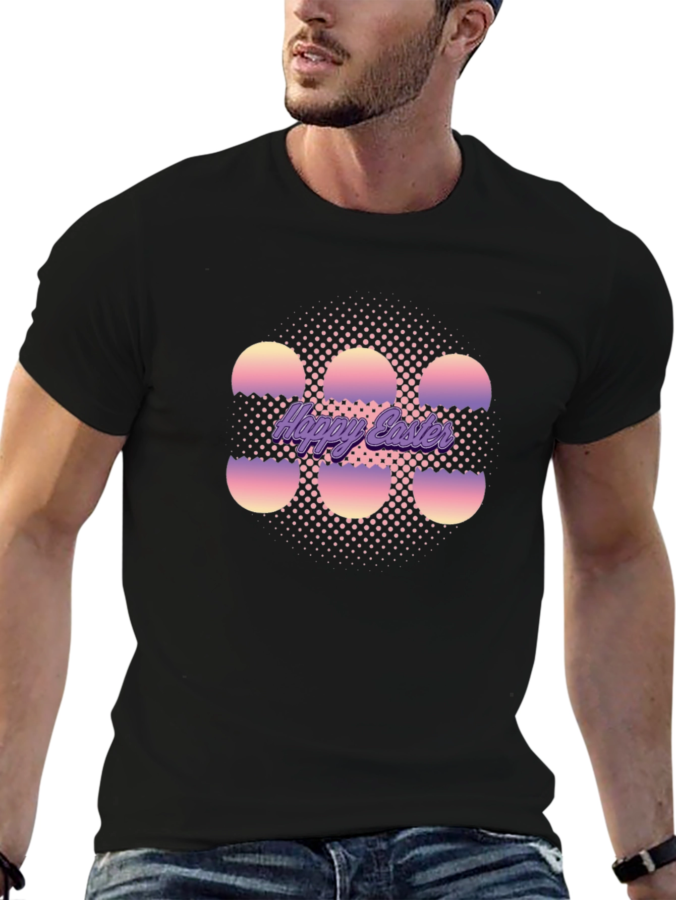 Happy Easter Egg Graphic T-Shirt