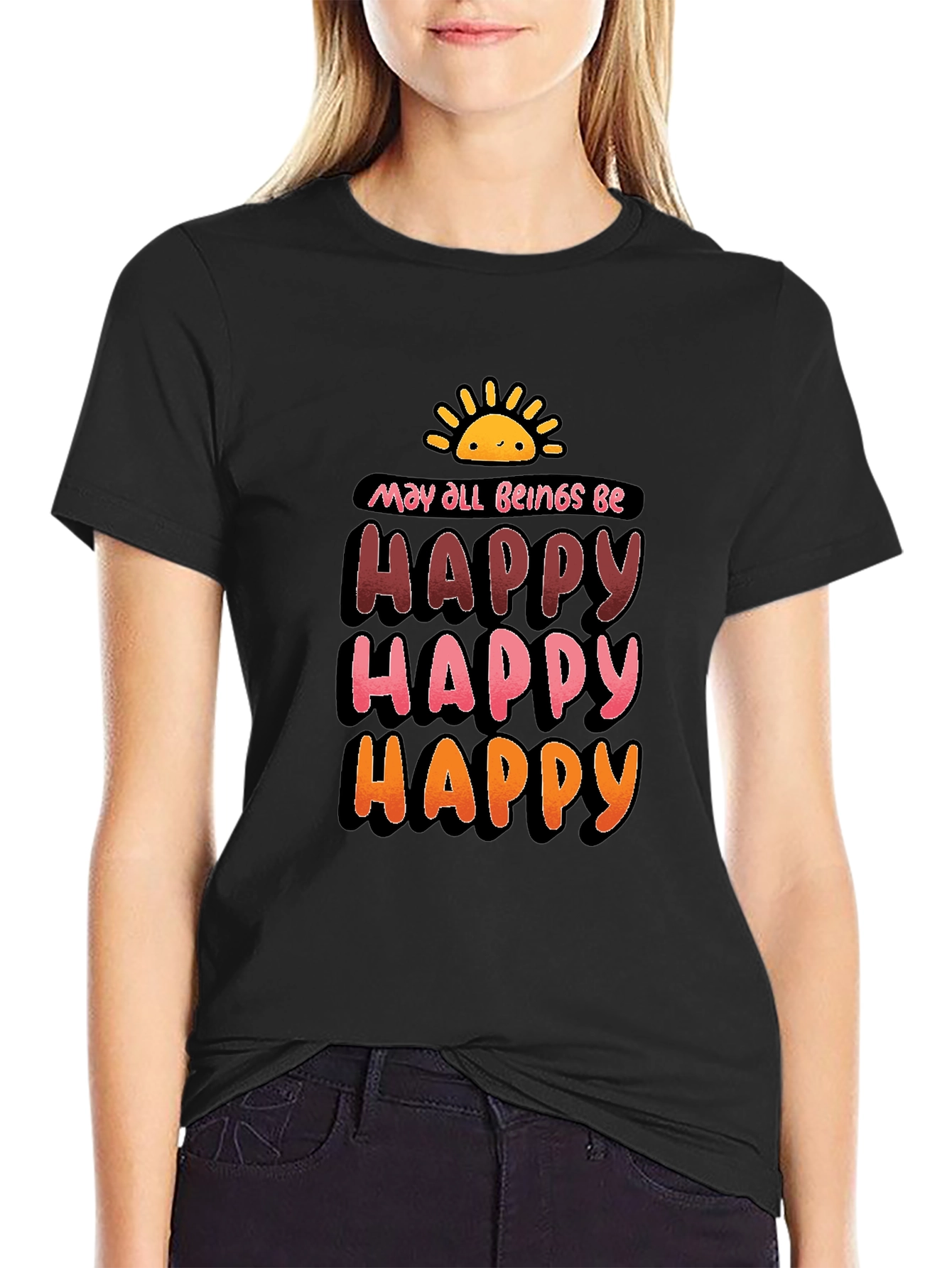 Be Happy Graphic T-Shirt