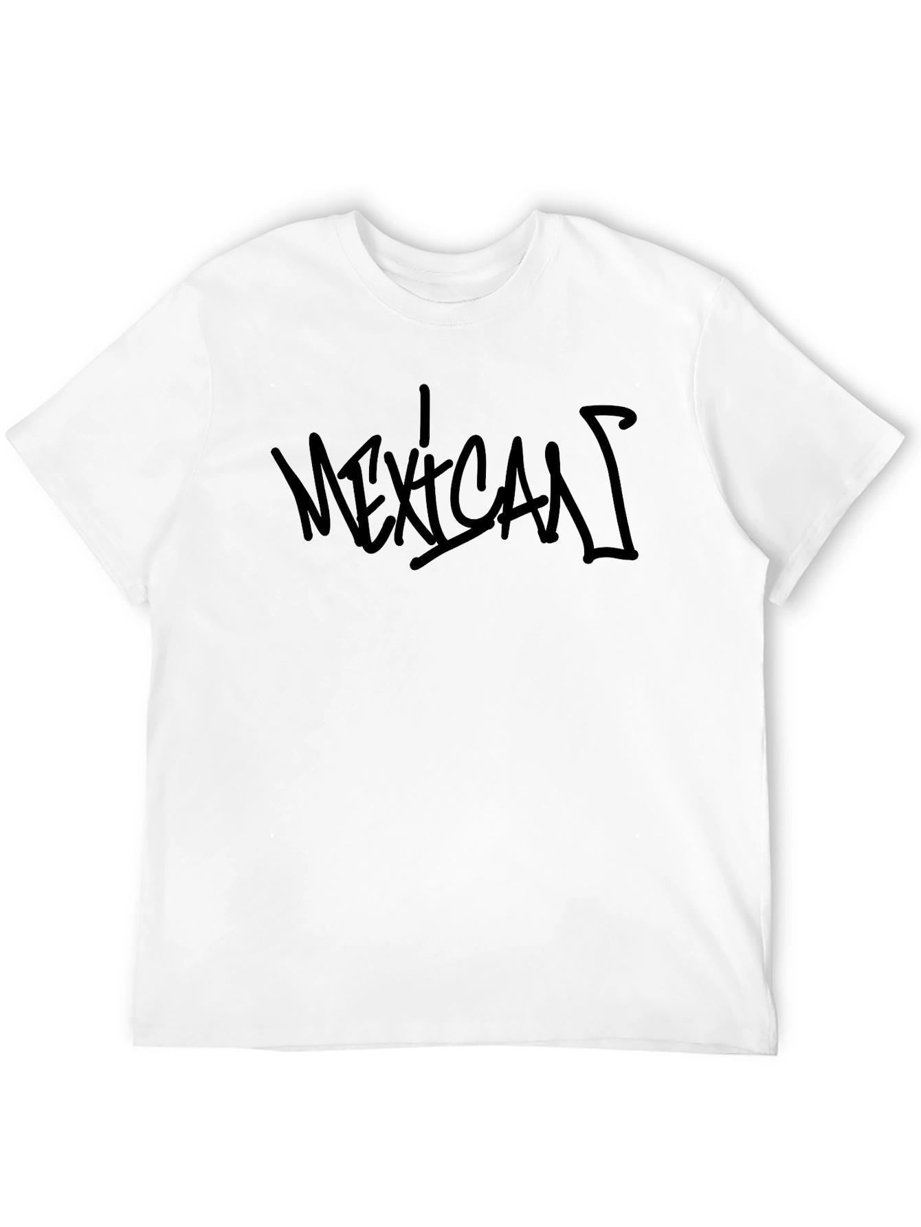 Mens Black Mexican Graphic T-Shirt