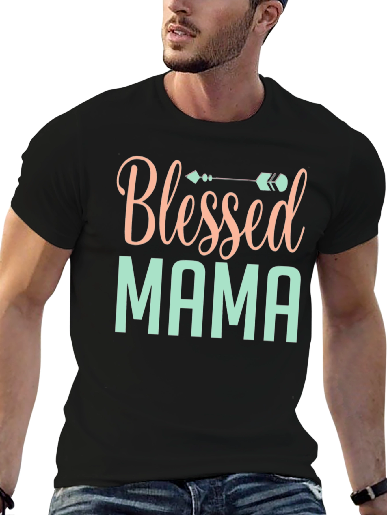 Blessed Mama Graphic T-Shirt - Stylish Comfort