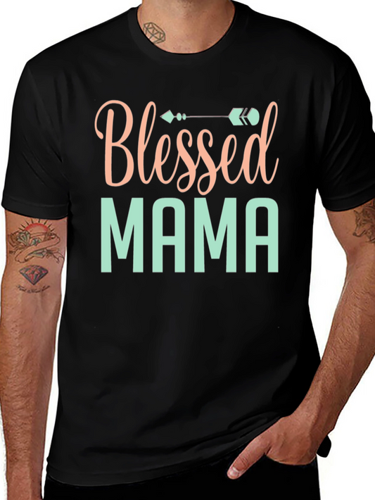 Blessed Mama Graphic T-Shirt - Stylish Comfort