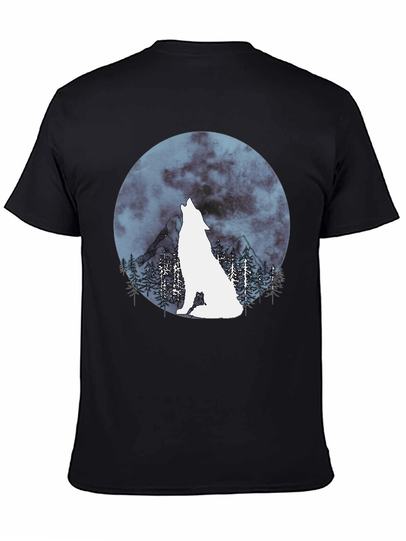 Wolf Moon Graphic Tee - Stylish Mens Shirt
