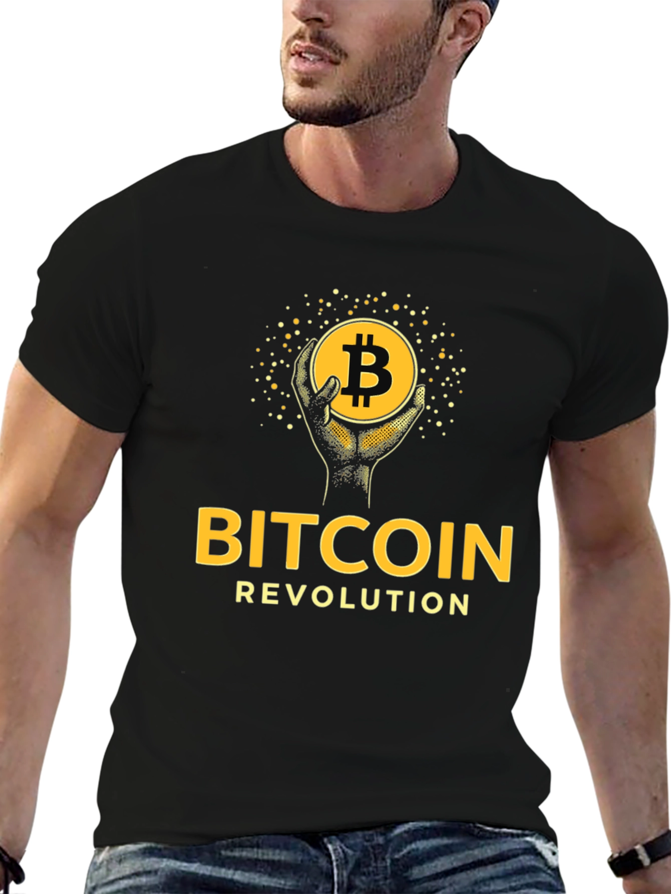 Bitcoin Revolution Graphic Tee - Crypto Enthusiast Apparel