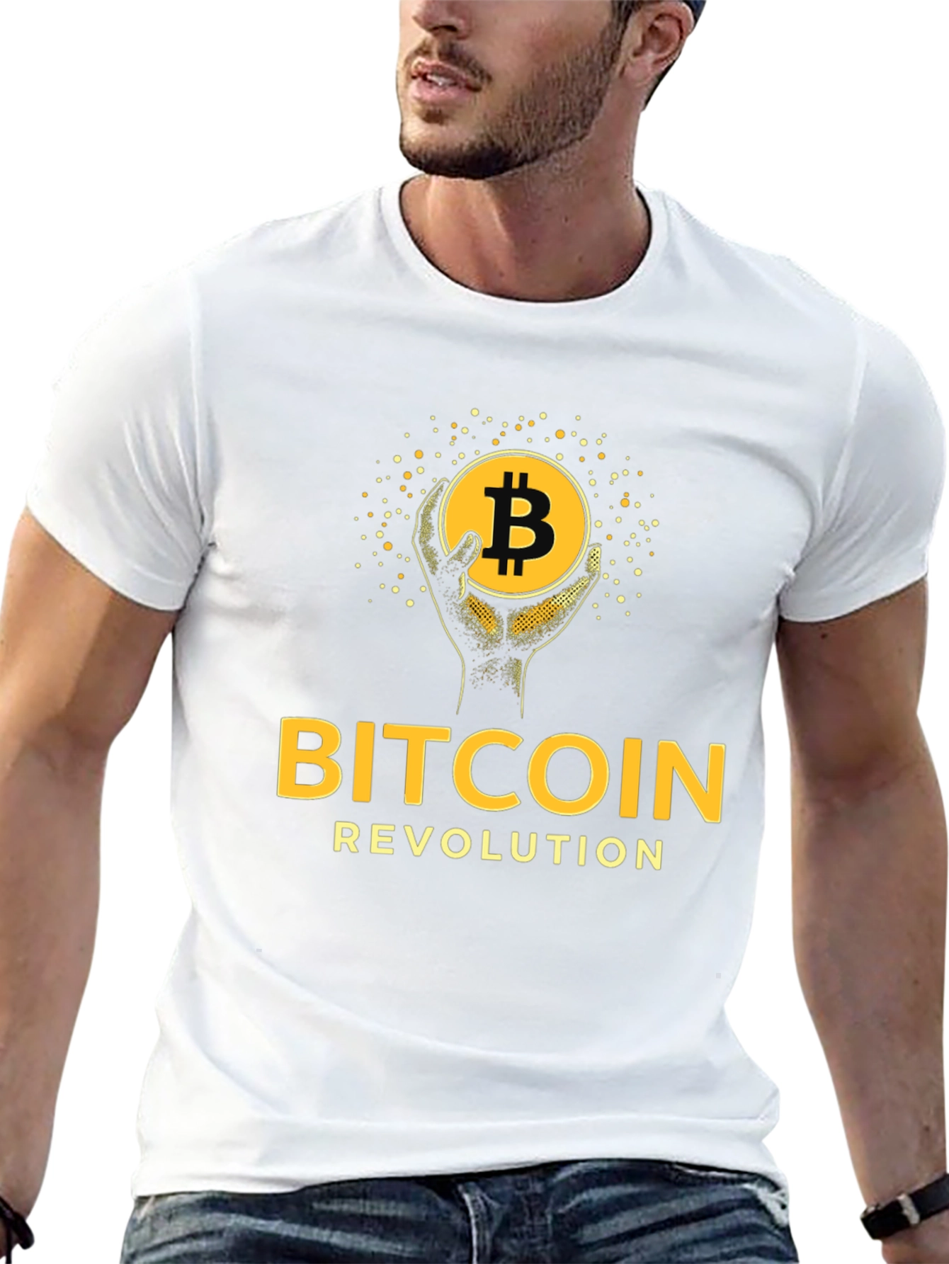 Bitcoin Revolution Graphic Tee - Crypto Enthusiast Apparel