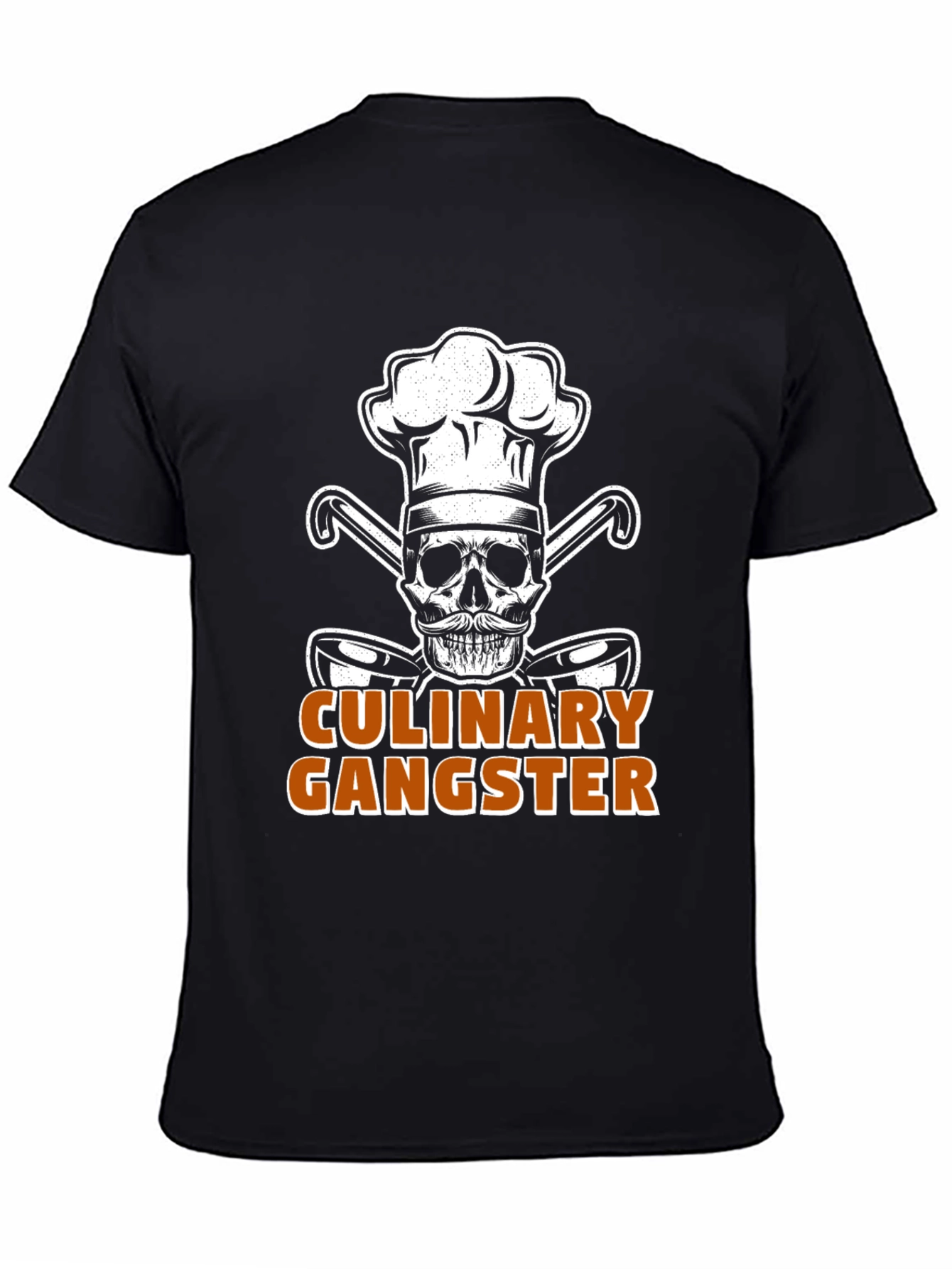 Culinary Gangster Chef Skull Graphic T-Shirt