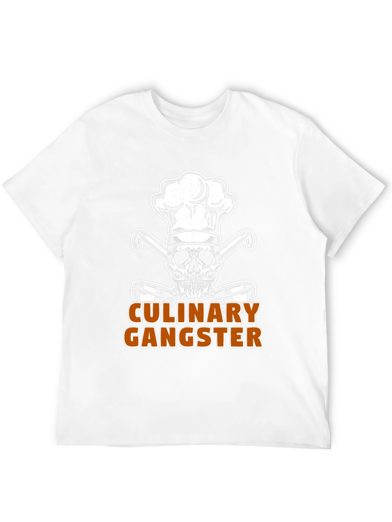 Culinary Gangster Chef Skull Graphic T-Shirt