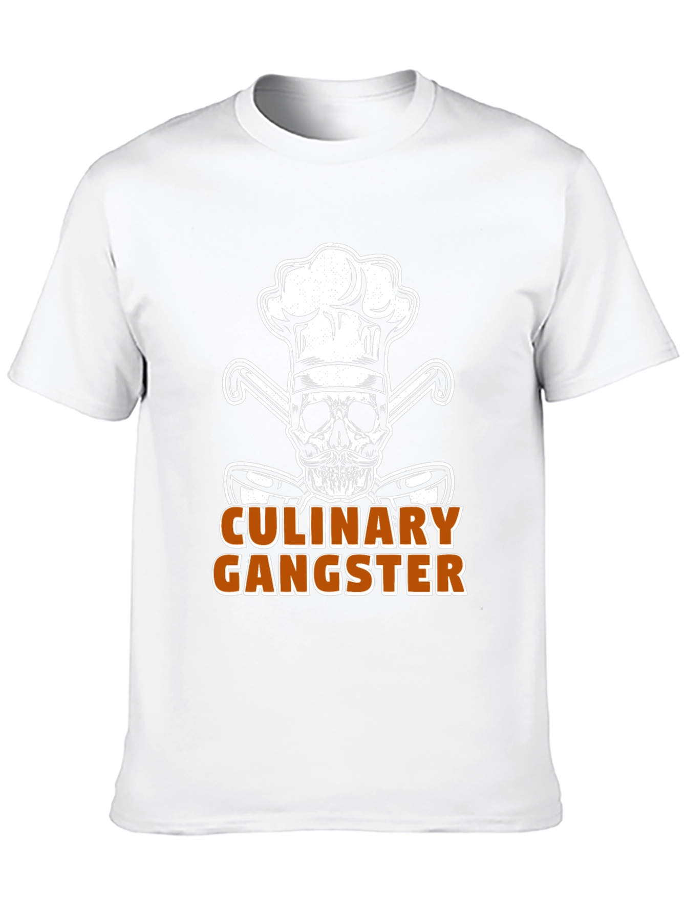 Culinary Gangster Chef Skull Graphic T-Shirt