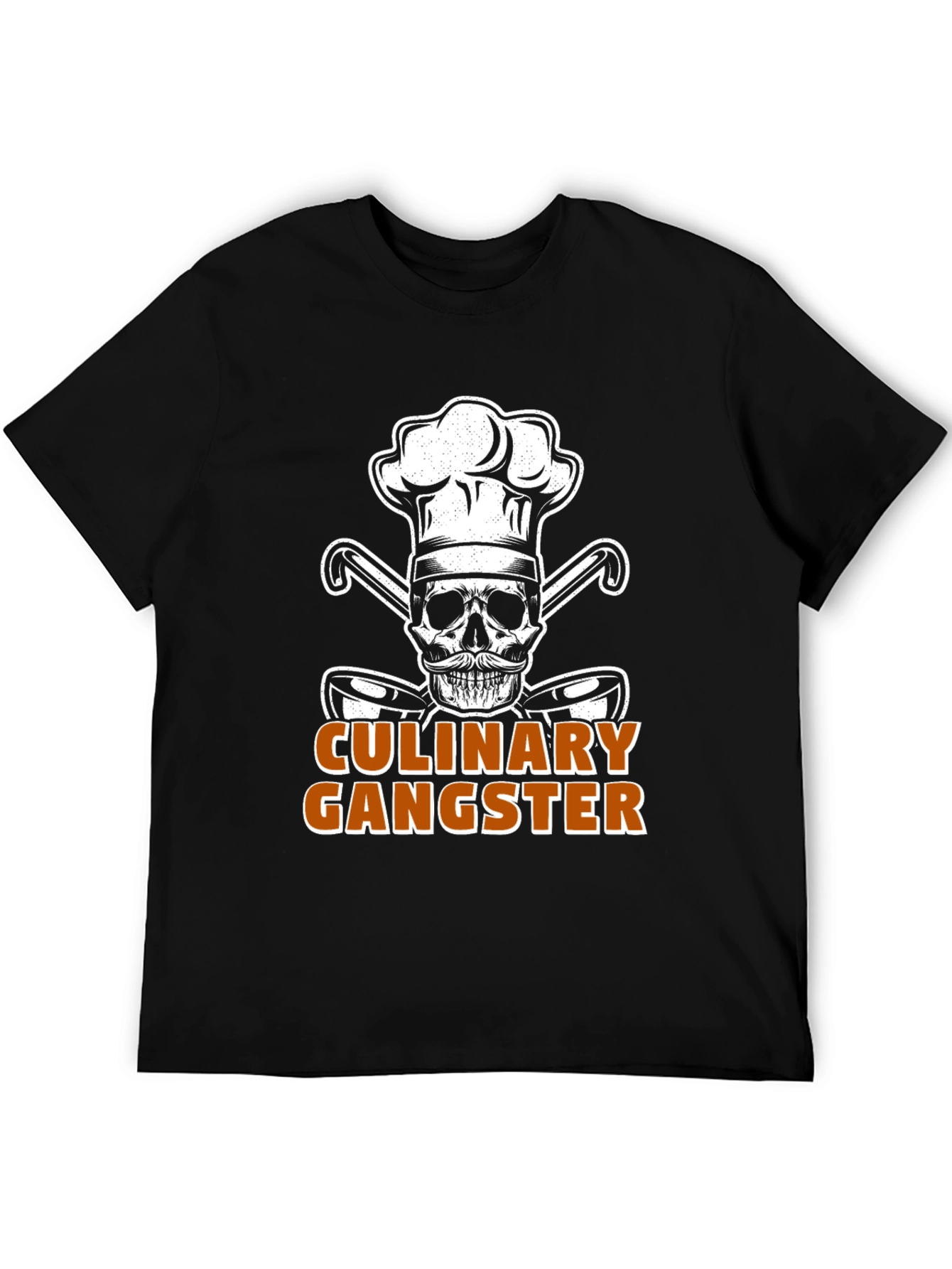Culinary Gangster Chef Skull Graphic T-Shirt