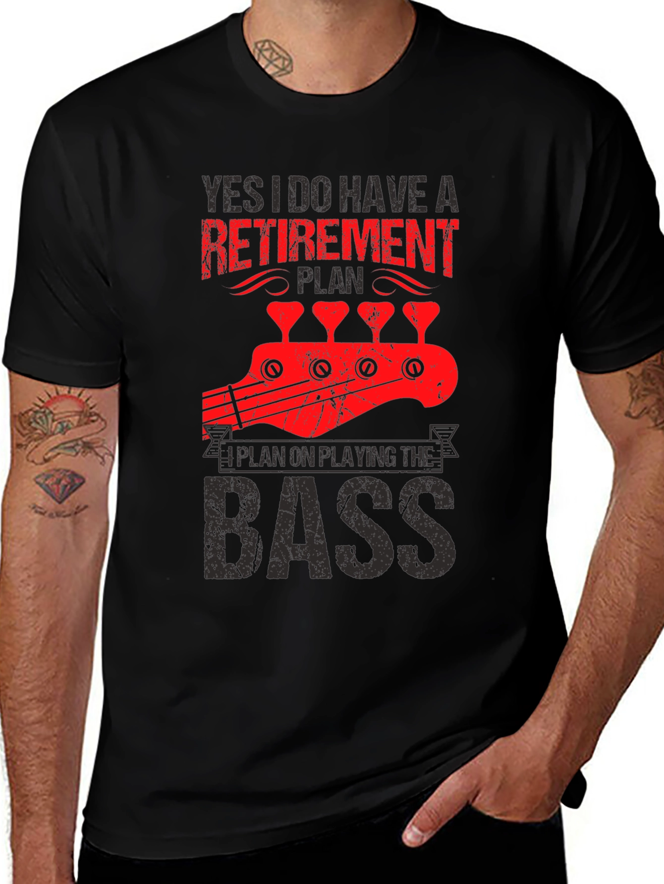 Retirement Plan Bass Guitar T-Shirt