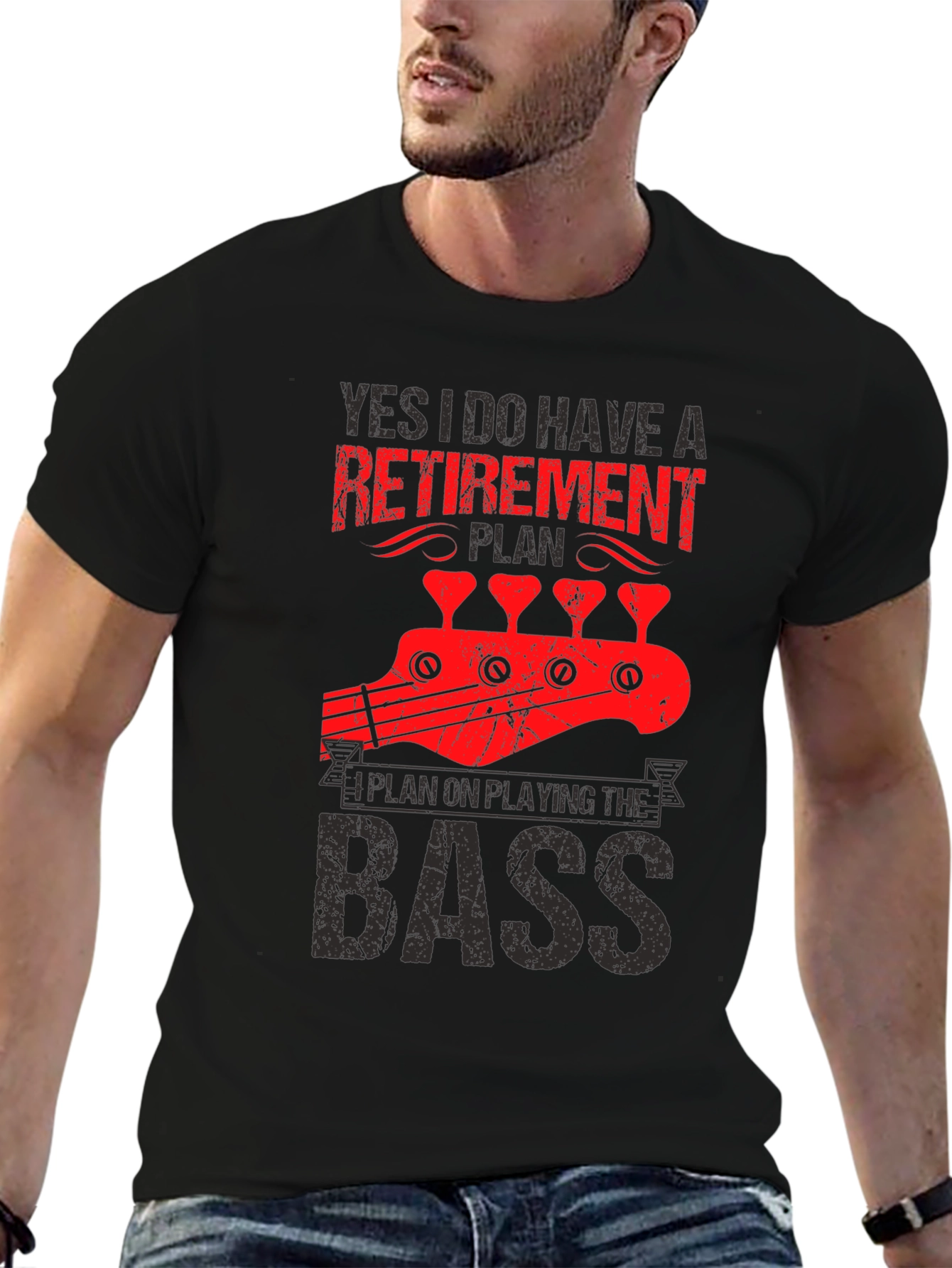 Retirement Plan Bass Guitar T-Shirt
