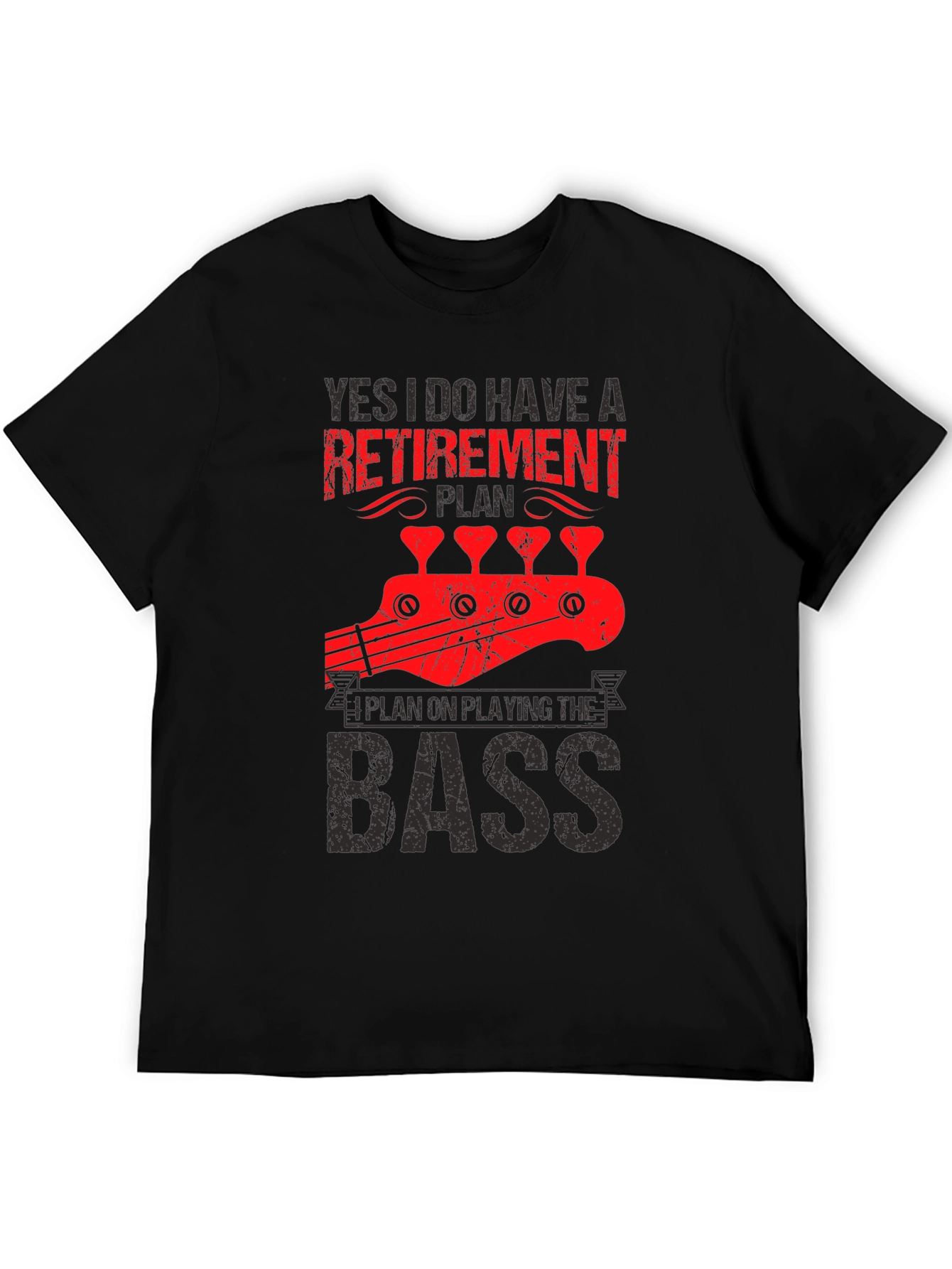 Retirement Plan Bass Guitar T-Shirt