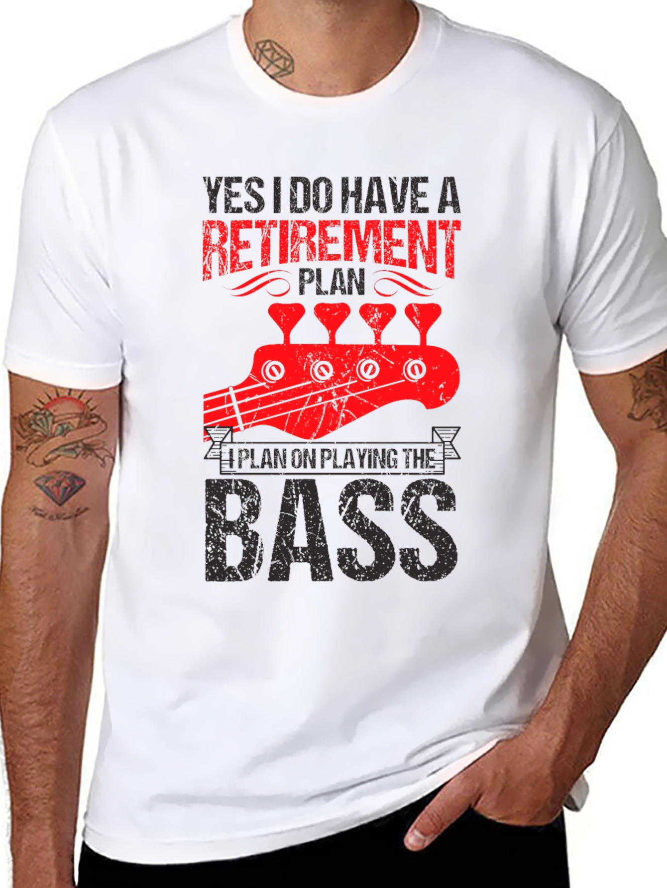 Retirement Plan Bass Guitar T-Shirt