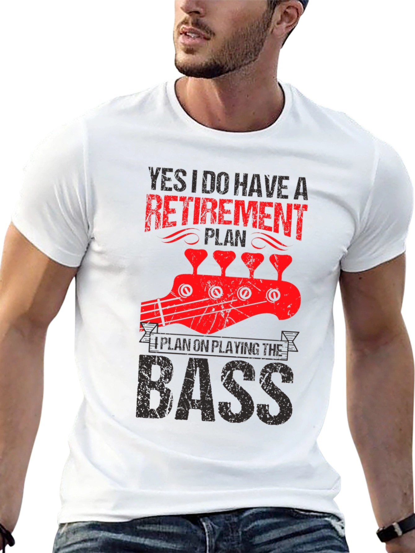 Retirement Plan Bass Guitar T-Shirt