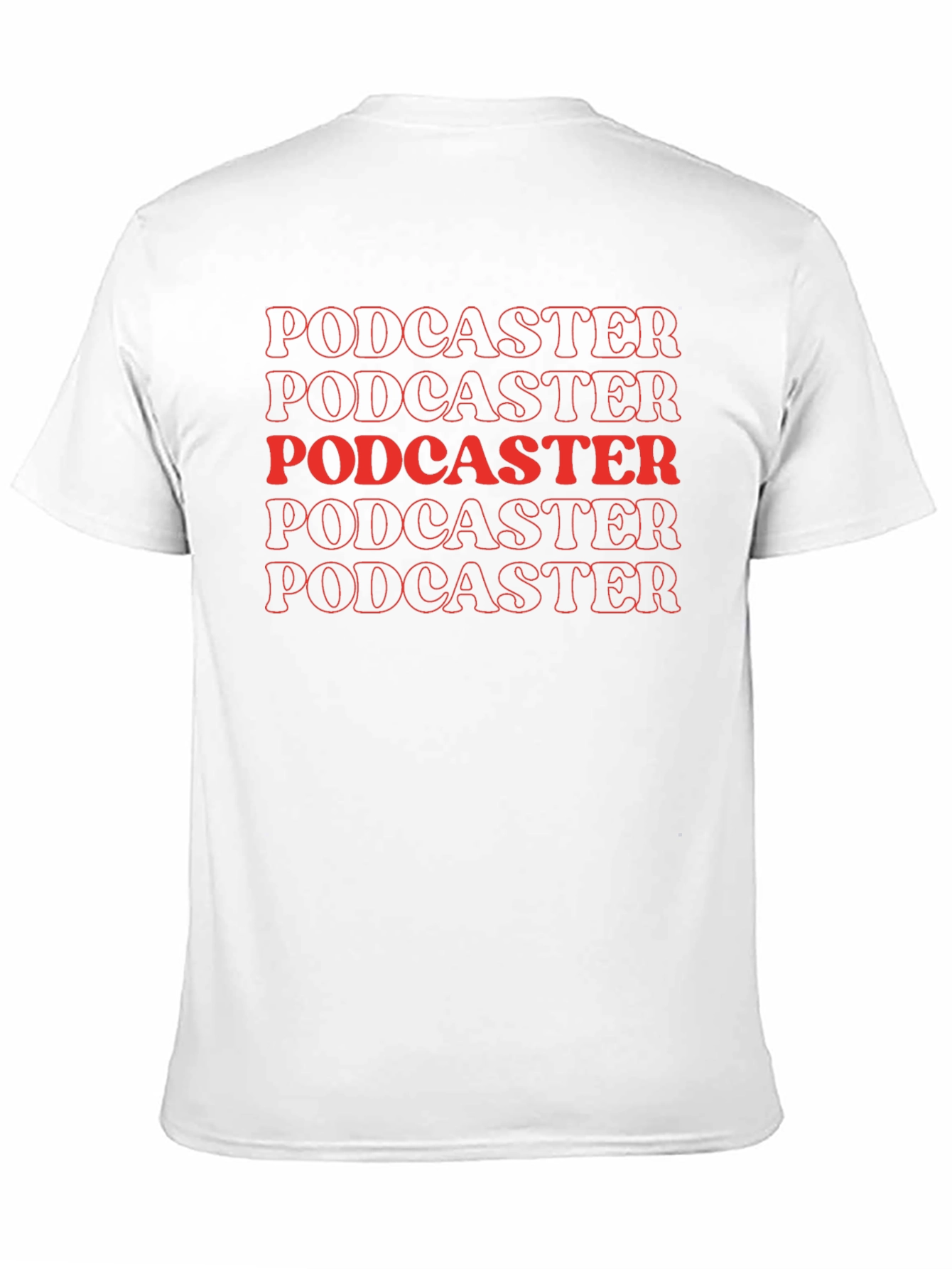 Podcaster Graphic Tee - Bold Retro Design