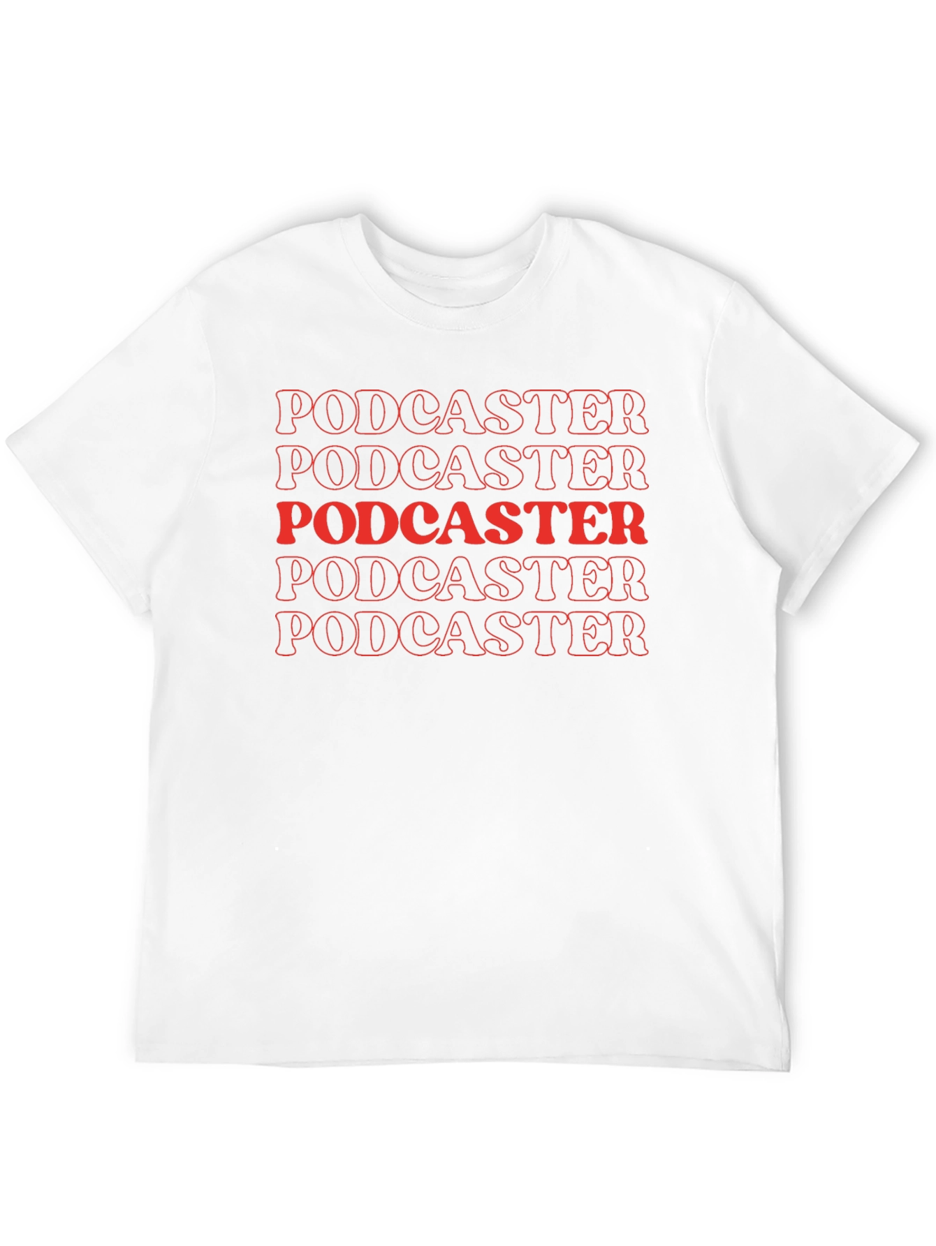Podcaster Graphic Tee - Bold Retro Design