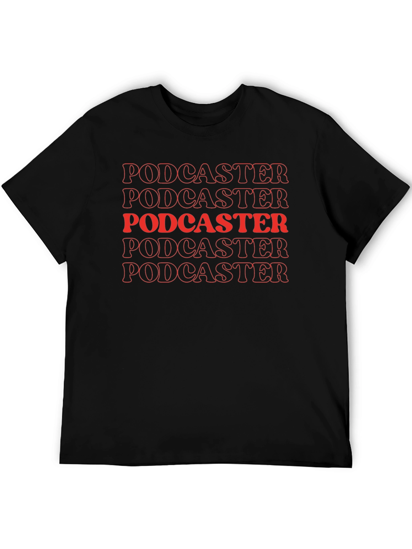 Podcaster Graphic Tee - Bold Retro Design