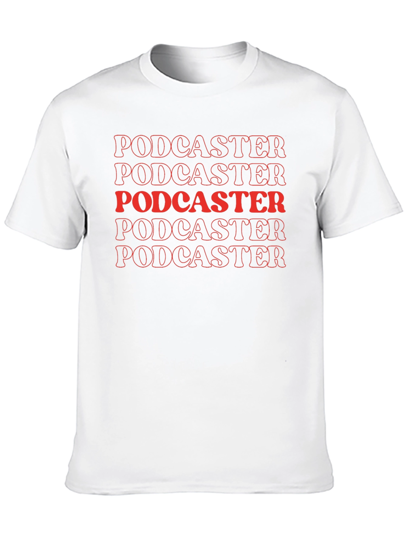 Podcaster Graphic Tee - Bold Retro Design