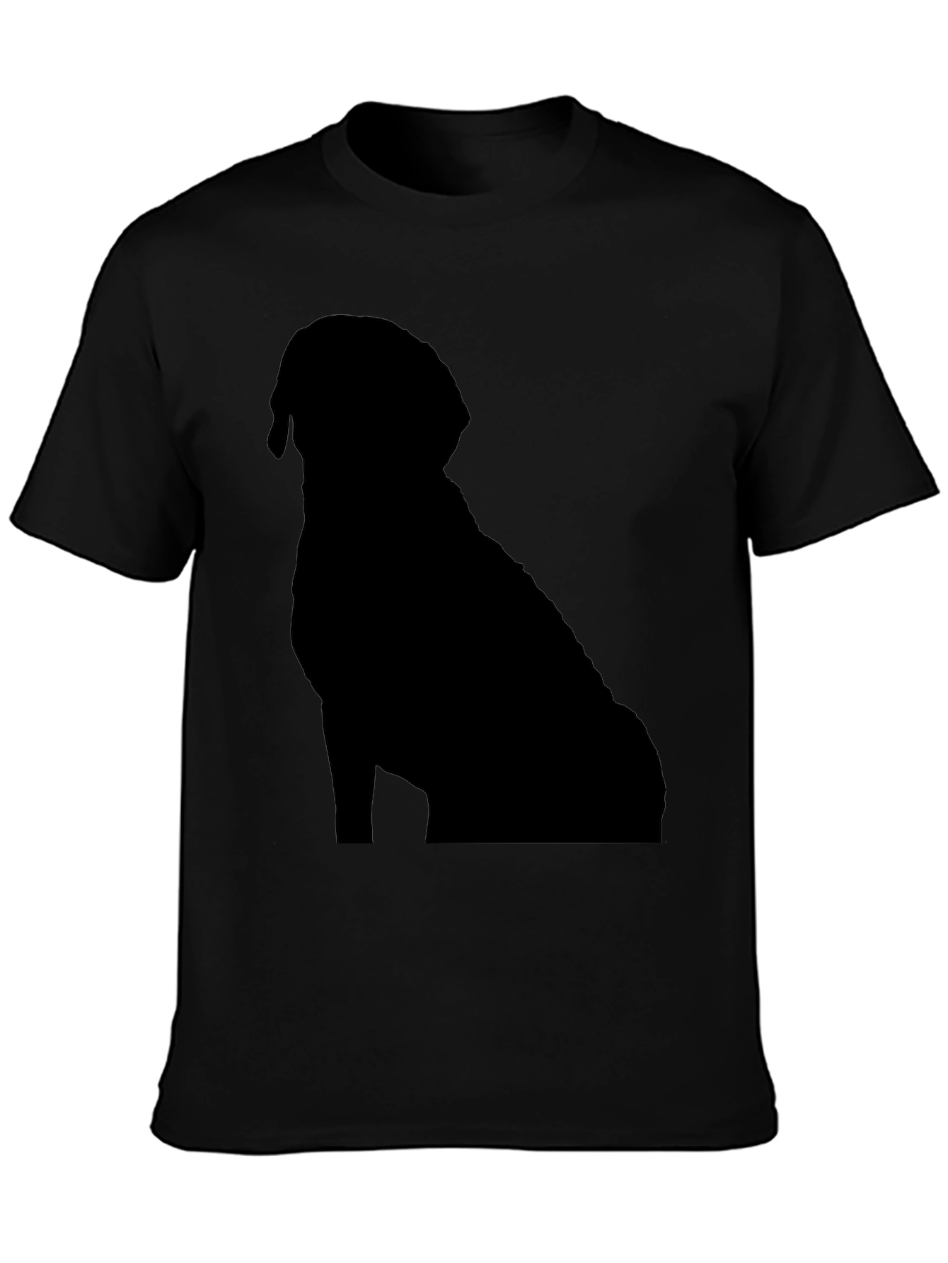 Dog Silhouette Black T-Shirt | Pet Lover Apparel