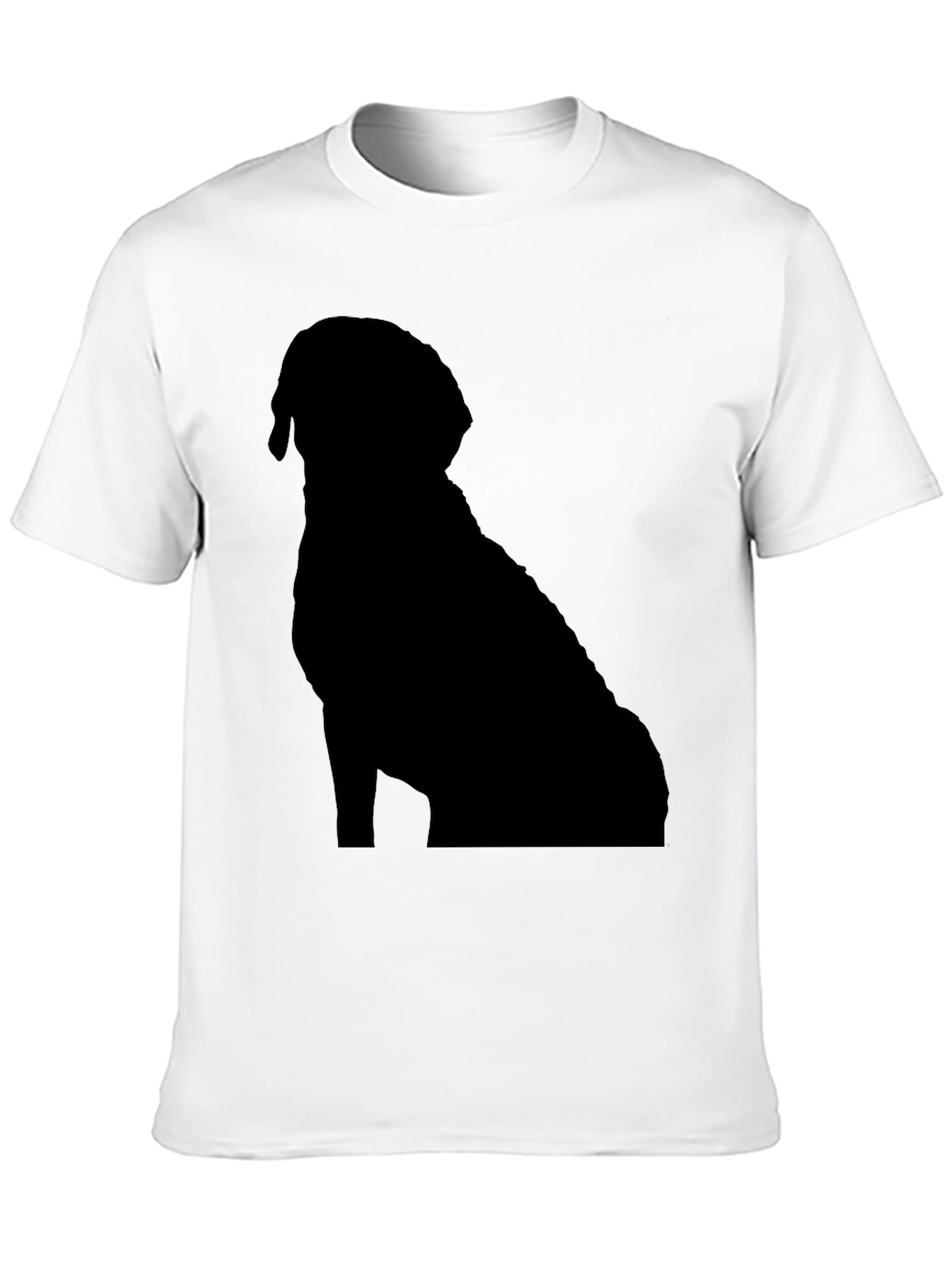 Dog Silhouette Black T-Shirt | Pet Lover Apparel