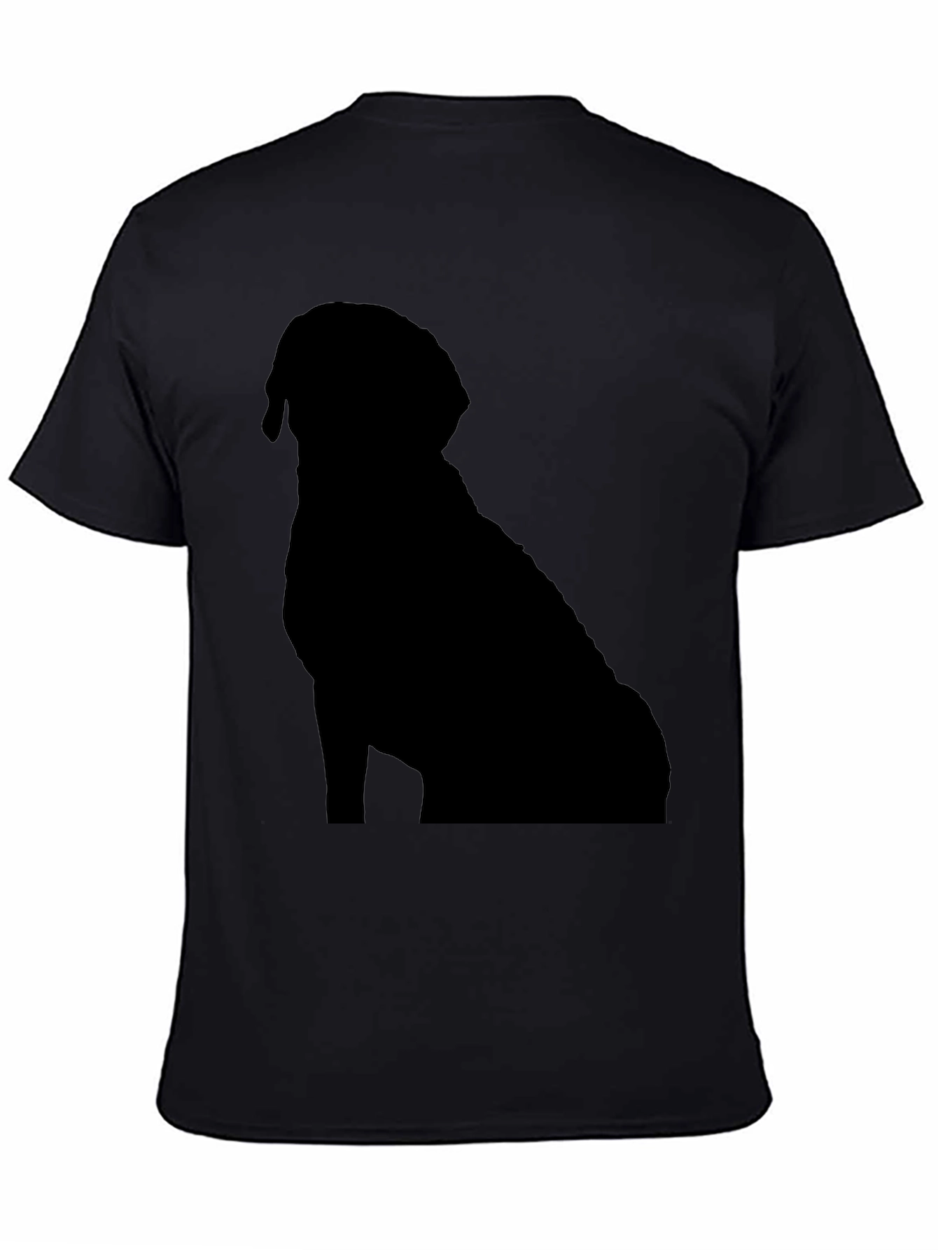 Dog Silhouette Black T-Shirt | Pet Lover Apparel