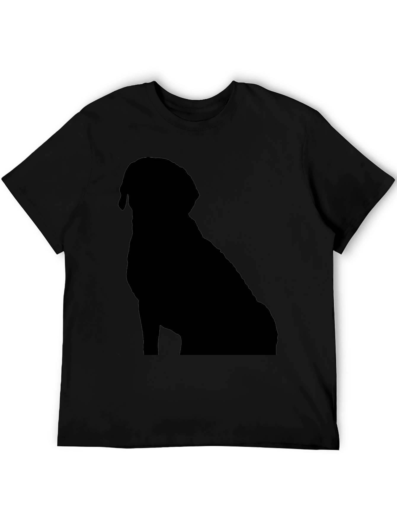 Dog Silhouette Black T-Shirt | Pet Lover Apparel