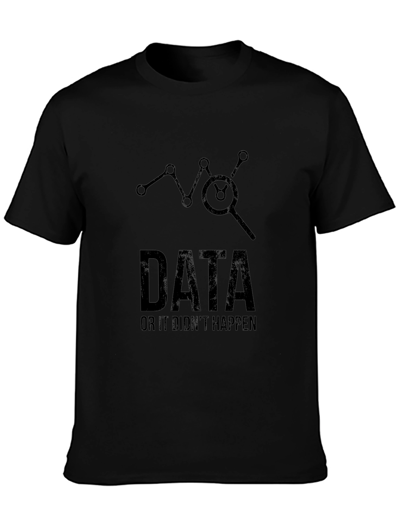 Data Driven Black T-Shirt