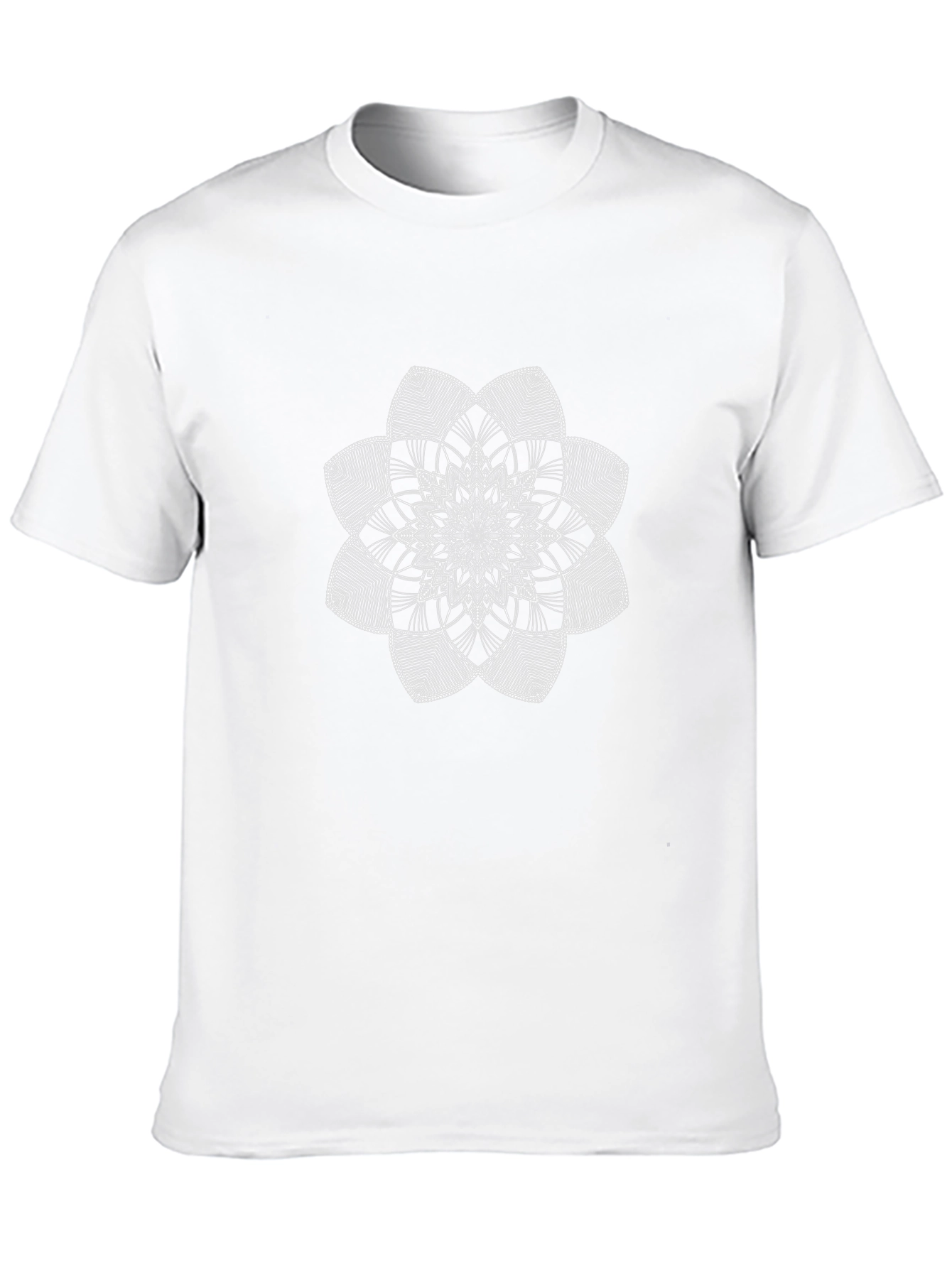 Geometric Mandala Black T-Shirt