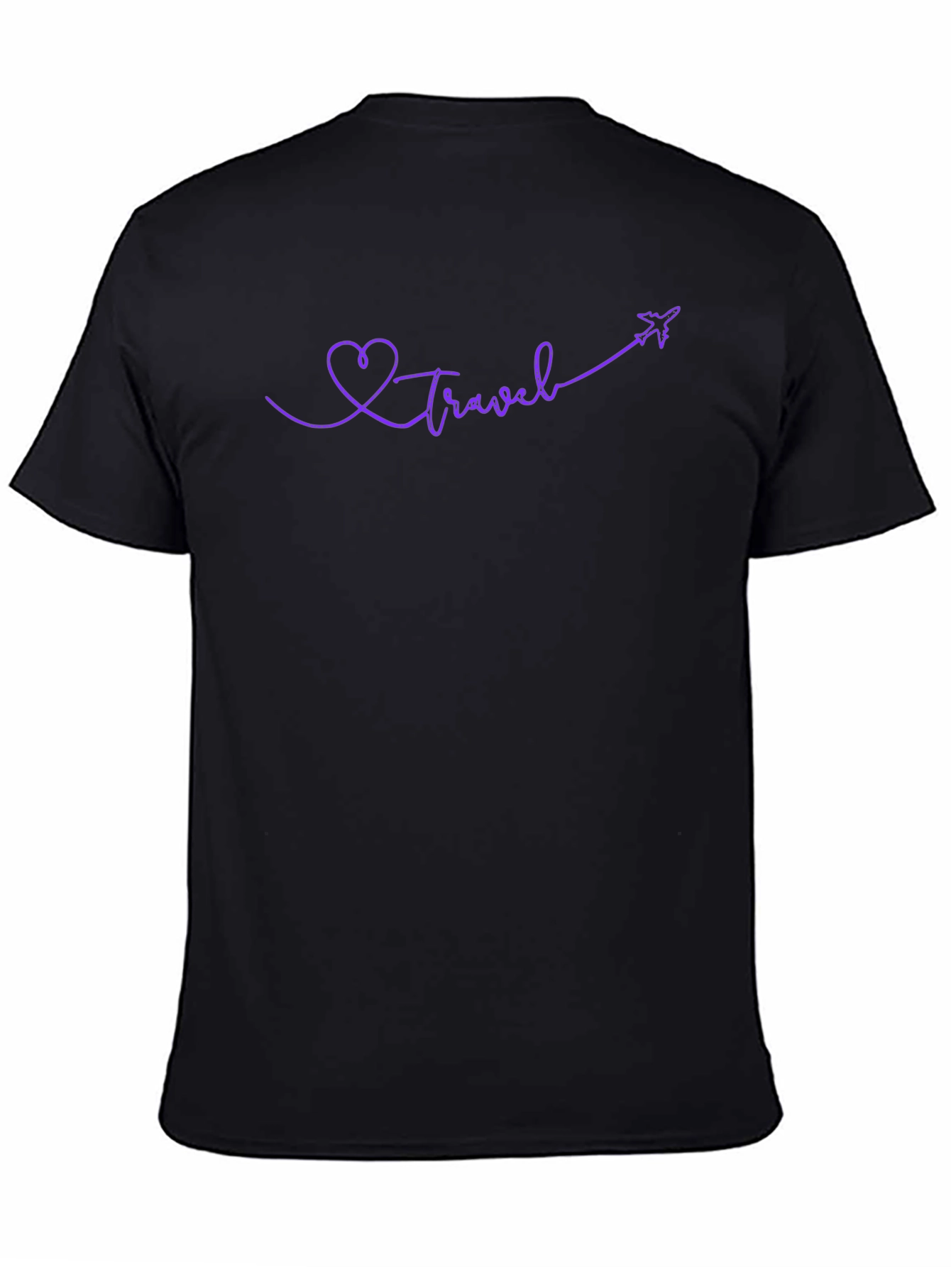 Travel Heart Airplane Graphic T-Shirt