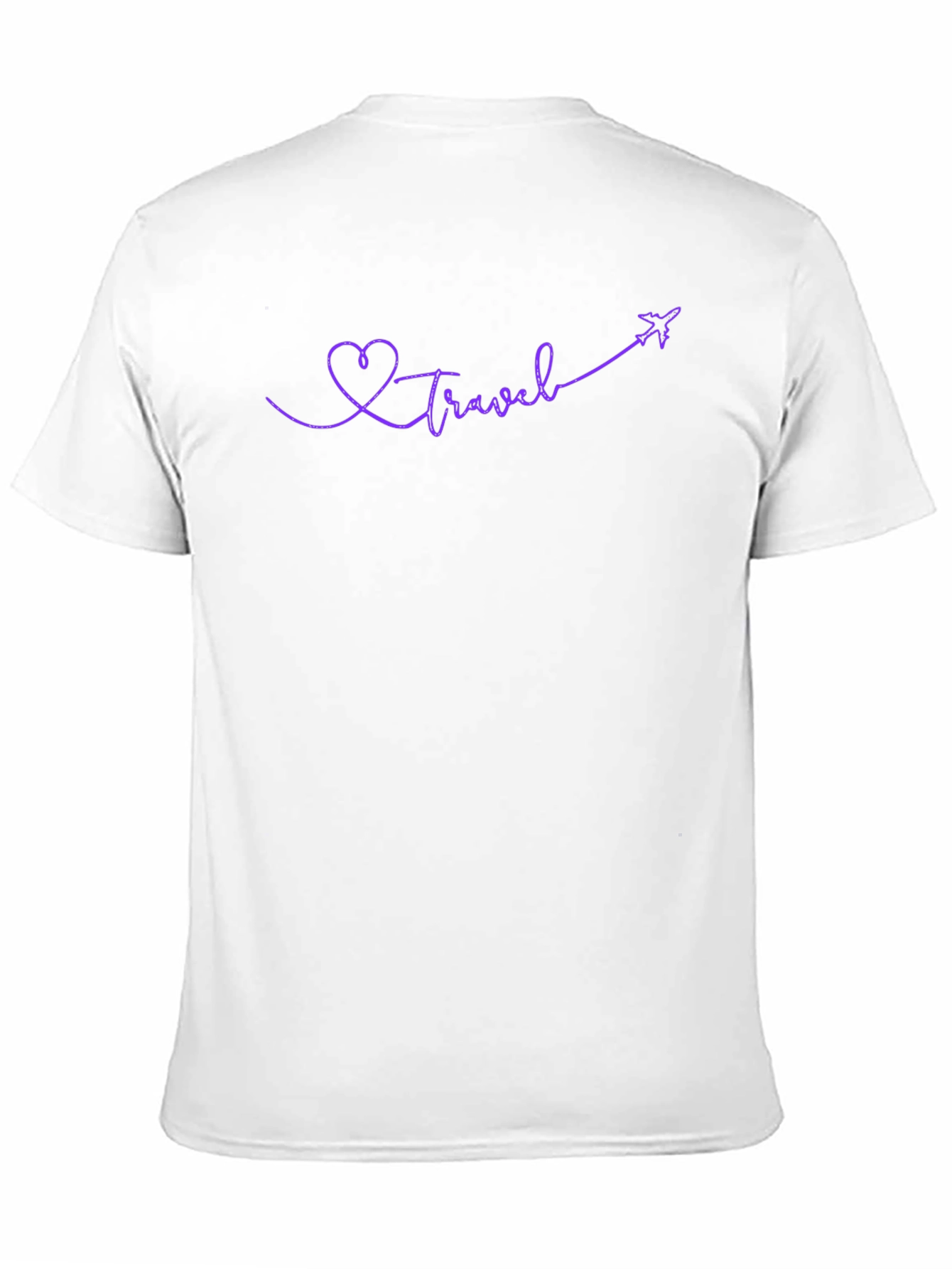 Travel Heart Airplane Graphic T-Shirt