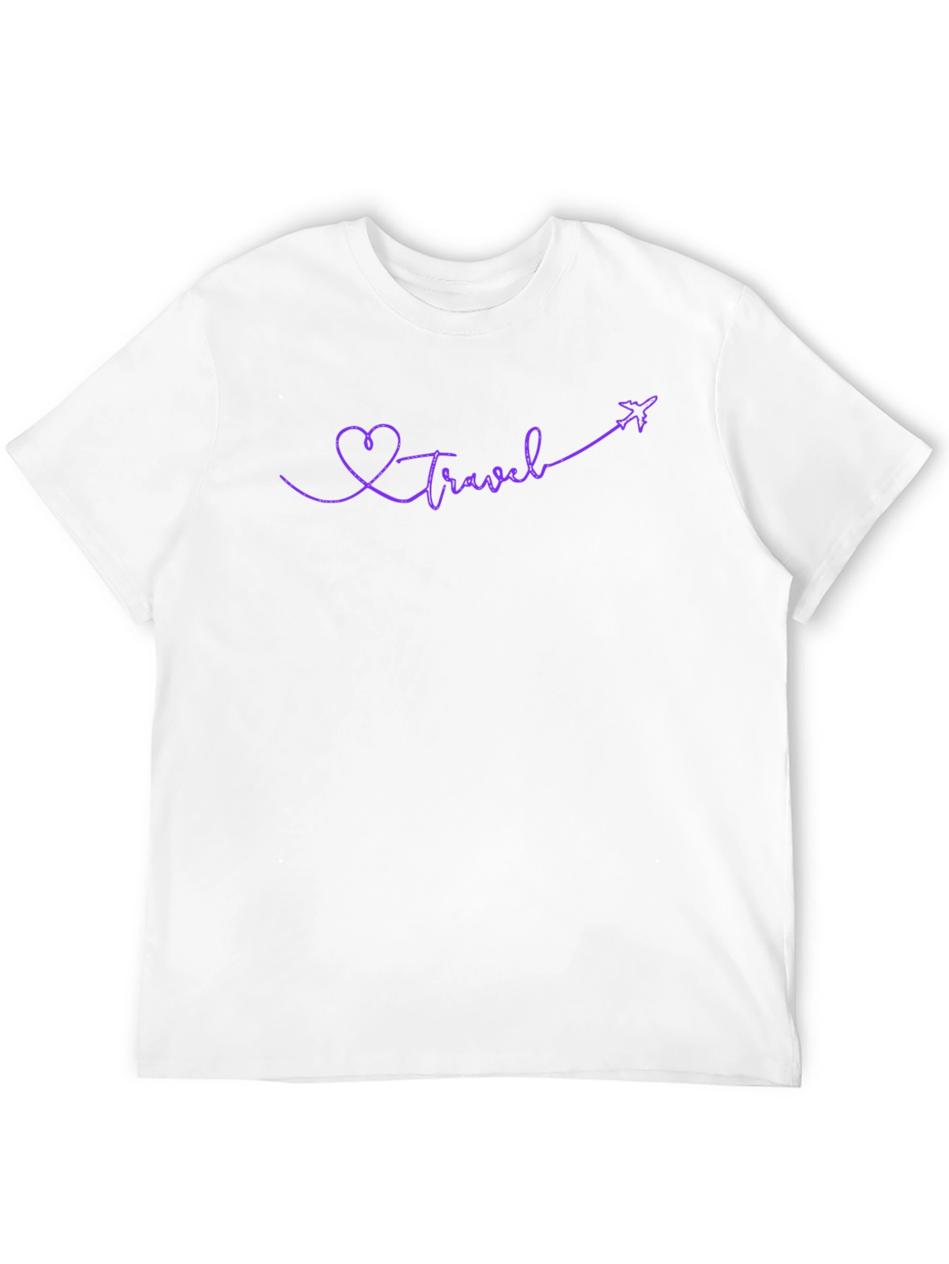 Travel Heart Airplane Graphic T-Shirt